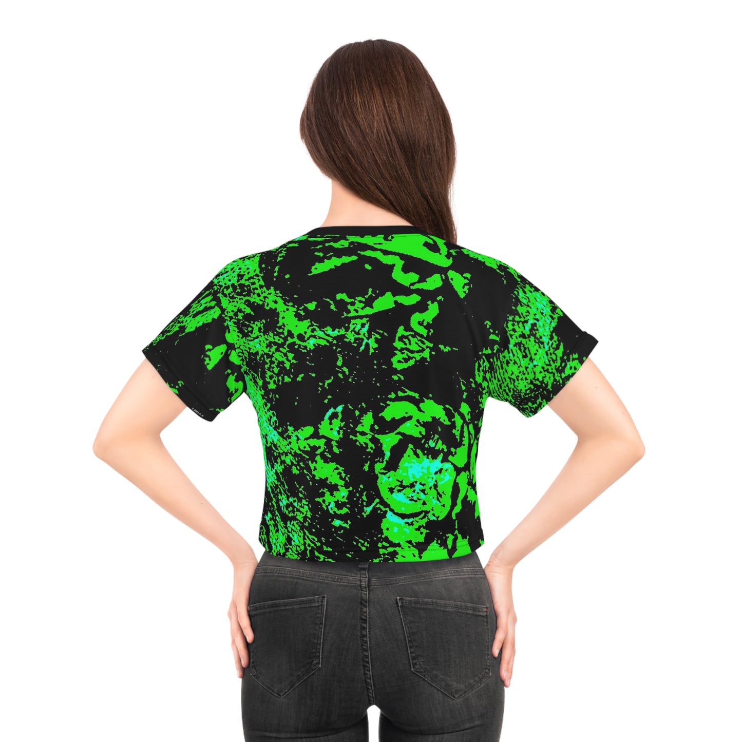 "Mystic Cube" (Cosmic Fusion - Shamrock Green) - Crop Tee