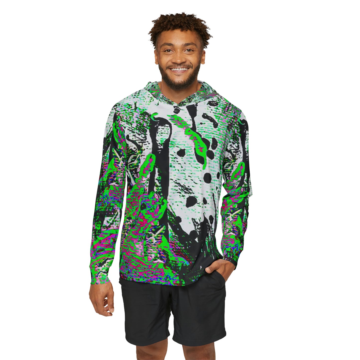 "Dreamy Love" (Cosmic Fusion - Shamrock Green) - Sports Warmup Top (w/out heart)