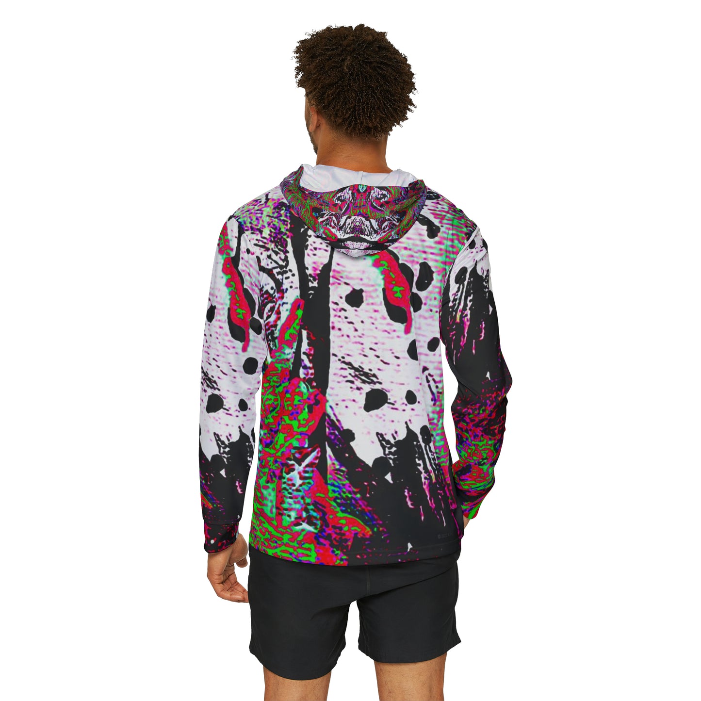 "Dreamy Love" (Cosmic Fusion - Green/Scarlet/Purple) - Sports Warmup Top (w/out heart)