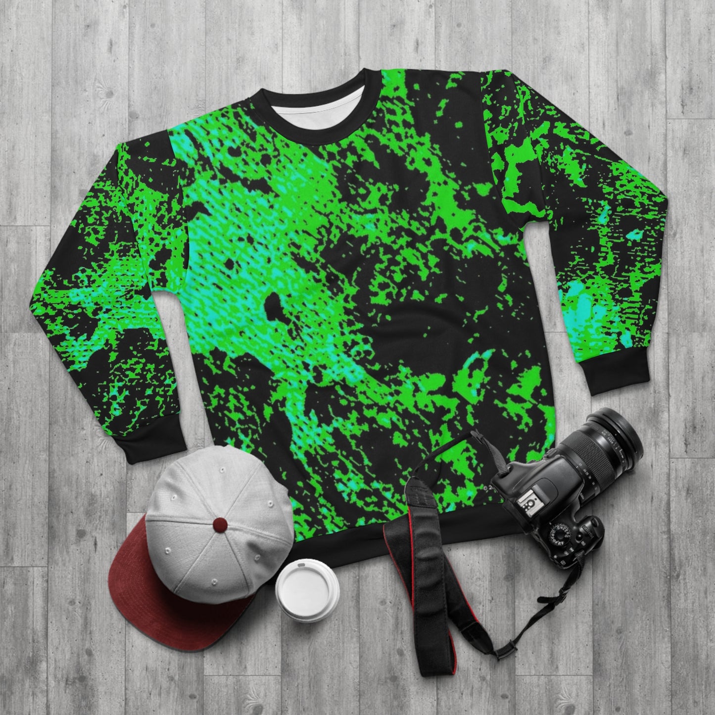 "Mystic Cube" (Cosmic Fusion - Shamrock Green) - Unisex Sweatshirt