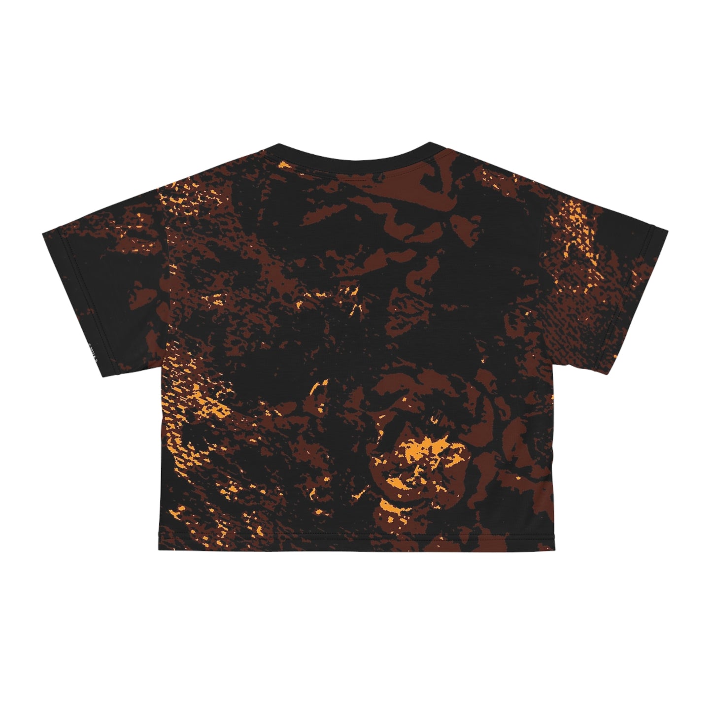 "Mystic Cube" (Cosmic Fusion - Espresso/Topaz) - Crop Tee