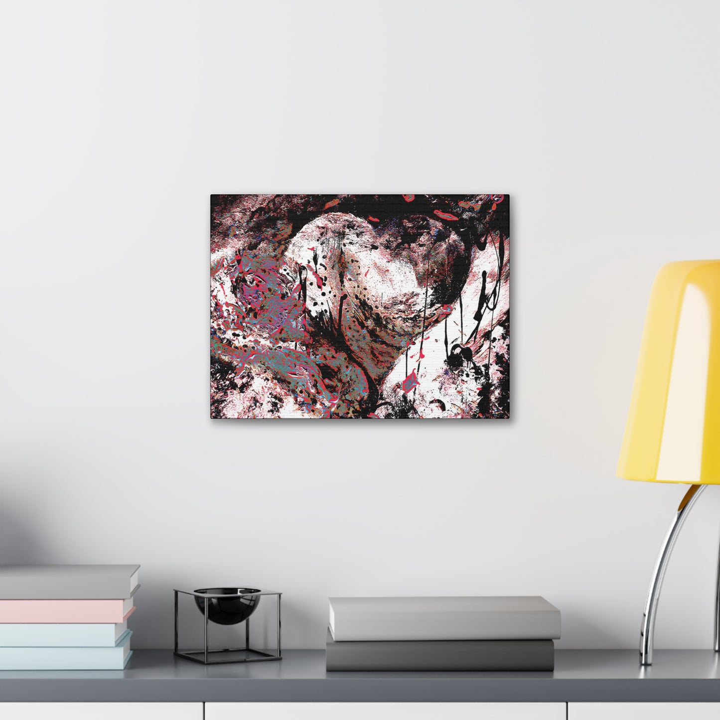 "Dreamy Love" (Cosmic Fusion - Persimmon) - Horizontal Canvas Gallery Wraps