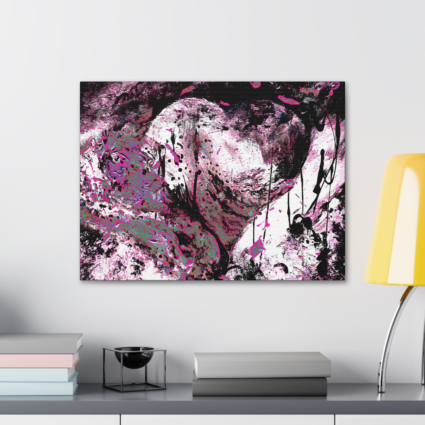 "Dreamy Love" (Cosmic Fusion - Angelic Pink) - Horizontal Canvas Gallery Wraps