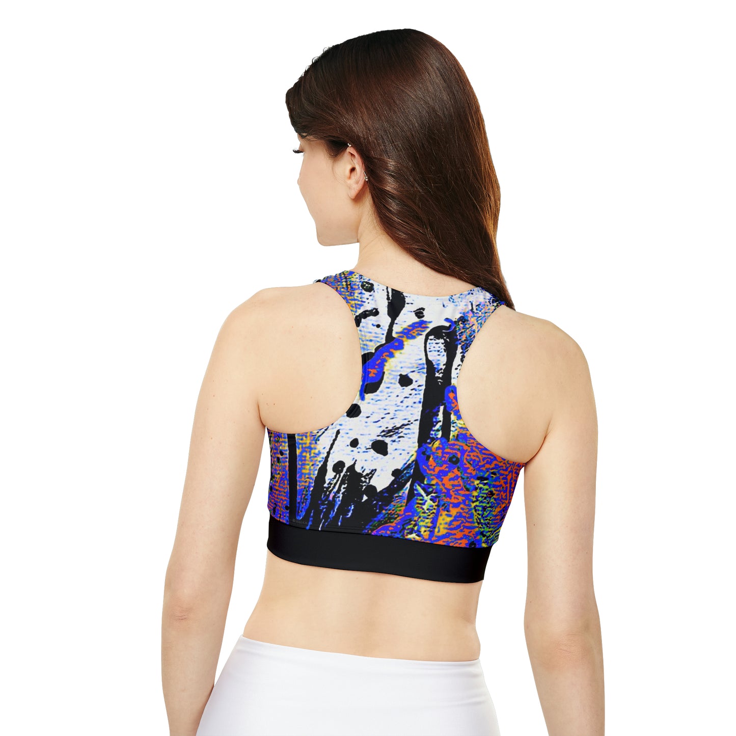 "Dreamy Love" (Cosmic Fusion - Sapphire) - Fully Lined, Padded Sports Bra