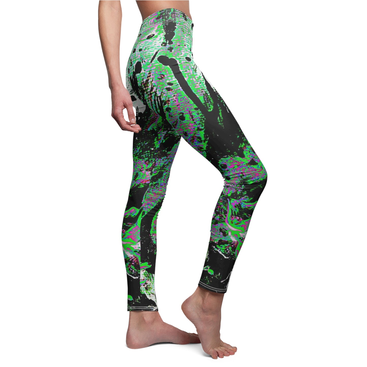 "Dreamy Love" (Cosmic Fusion - Shamrock Green) - Casual Leggings