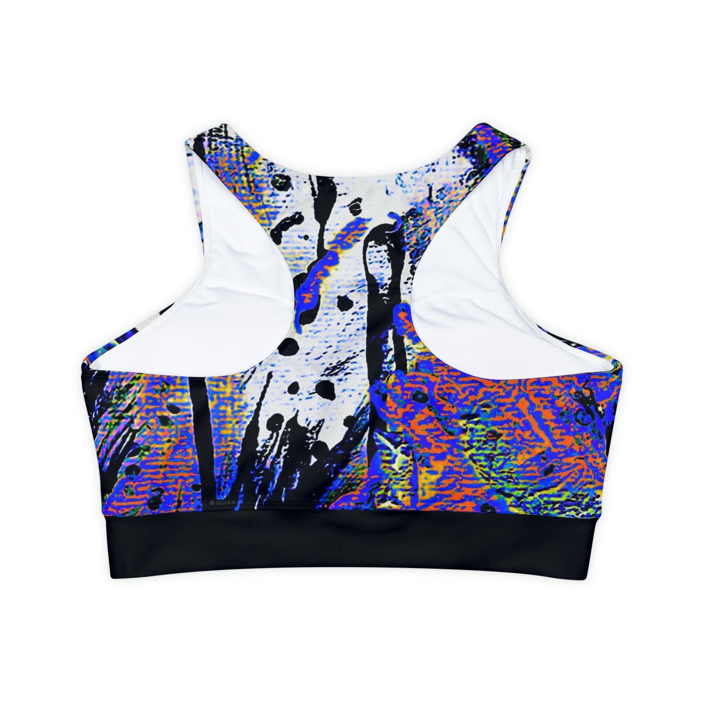 "Dreamy Love" (Cosmic Fusion - Sapphire) - Fully Lined, Padded Sports Bra