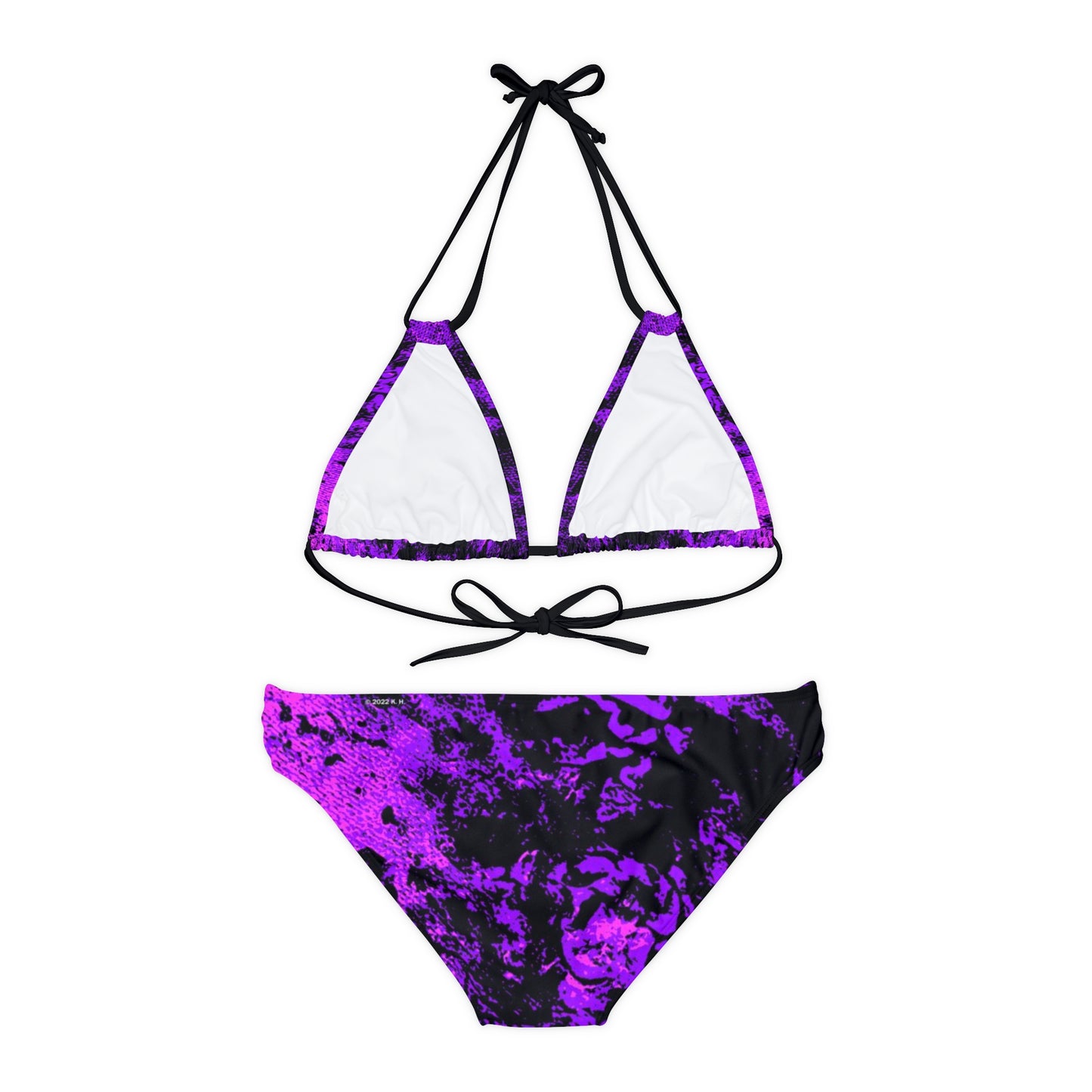 "Mystic Cube" (Cosmic Fusion - Violet) - Strappy Bikini Set