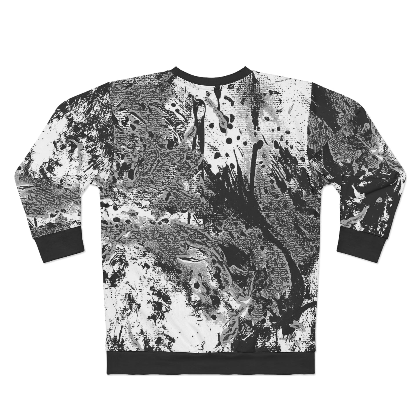 "Dreamy Love" (Cosmic Fusion - White/Black/Gray II) - Unisex Sweatshirt (w/out heart)