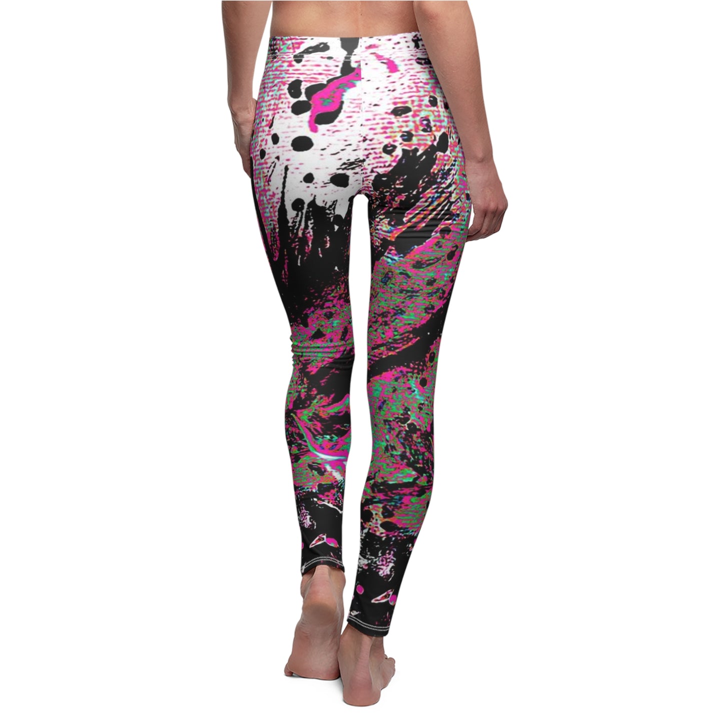 "Dreamy Love" (Cosmic Fusion - Magenta) - Casual Leggings