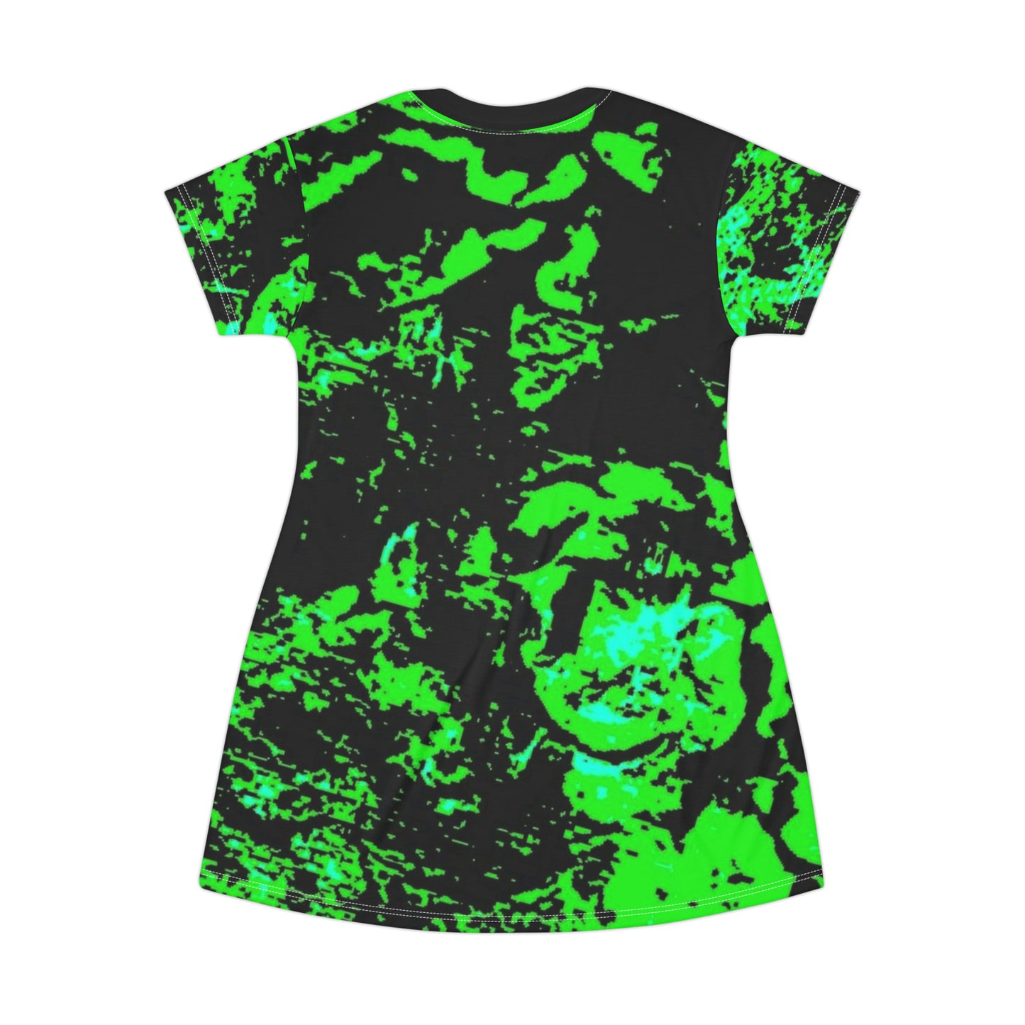 "Mystic Cube" (Cosmic Fusion - Shamrock Green) - T-Shirt Dress