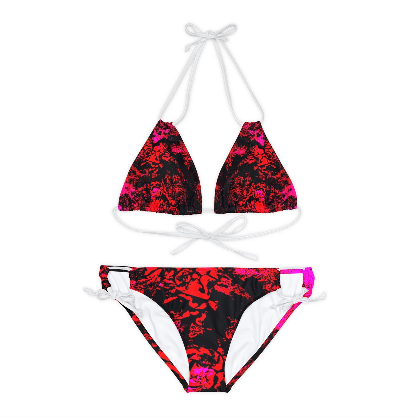 "Mystic Cube" (Cosmic Fusion - Scarlet) - Strappy Bikini Set
