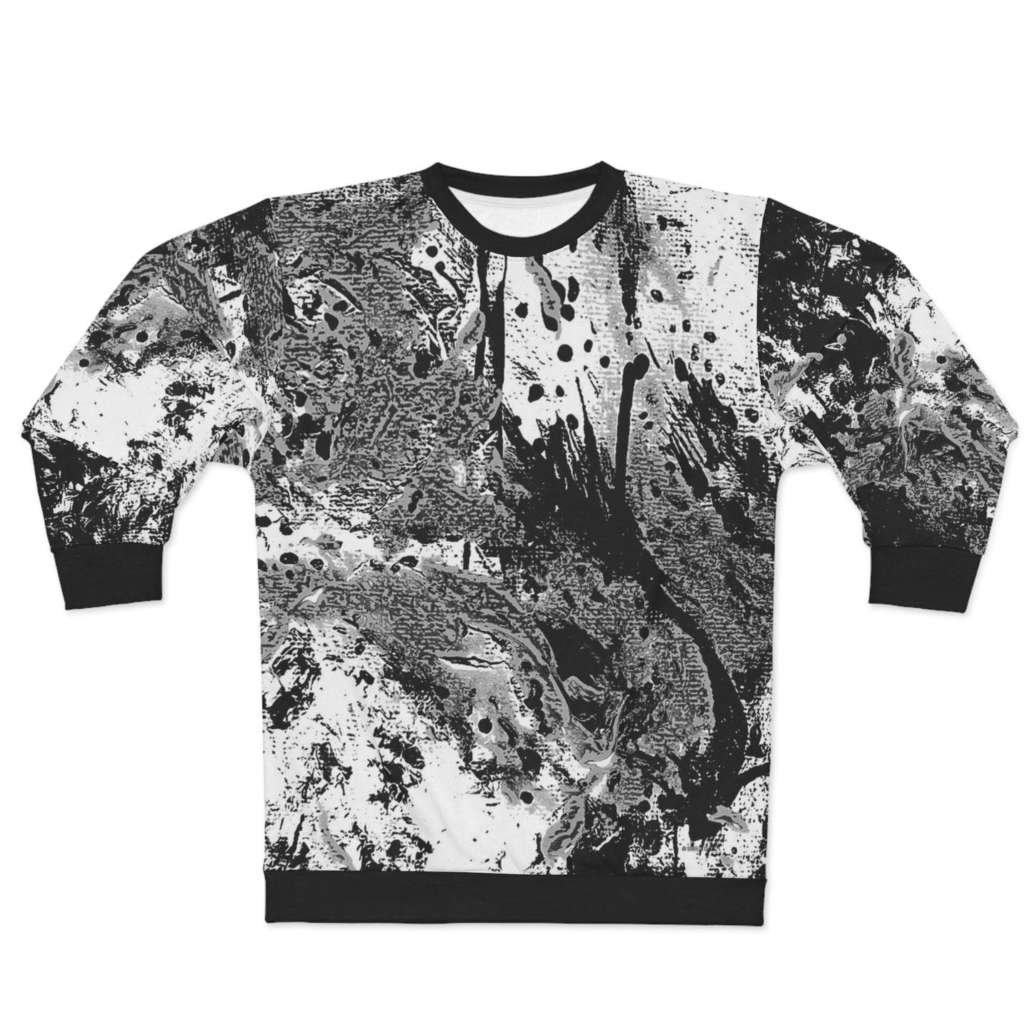 "Dreamy Love" (Cosmic Fusion - White/Black/Gray) - Unisex Sweatshirt (w/ heart)