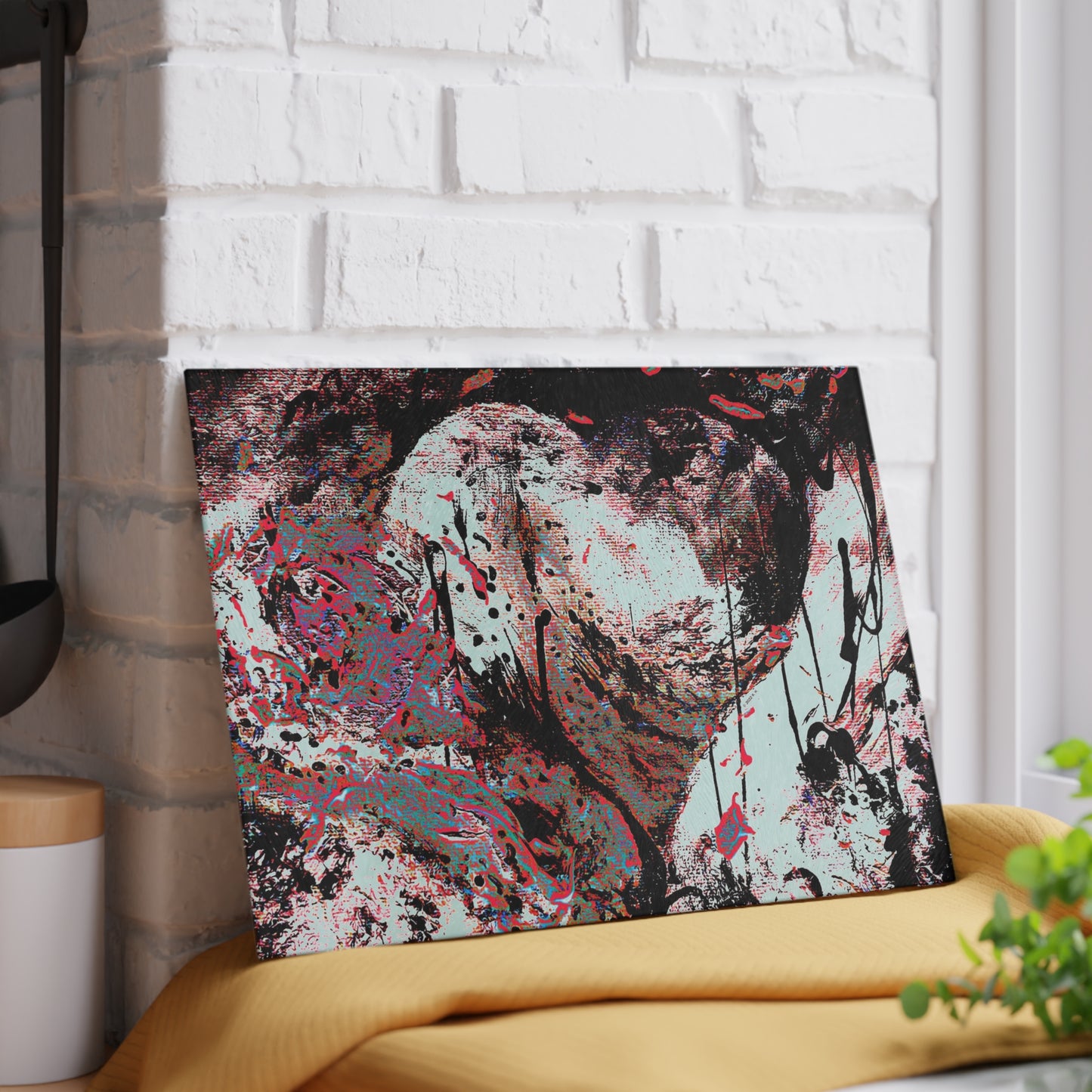 "Dreamy Love" (Cosmic Fusion - Persimmon) - Glass Cutting Boards