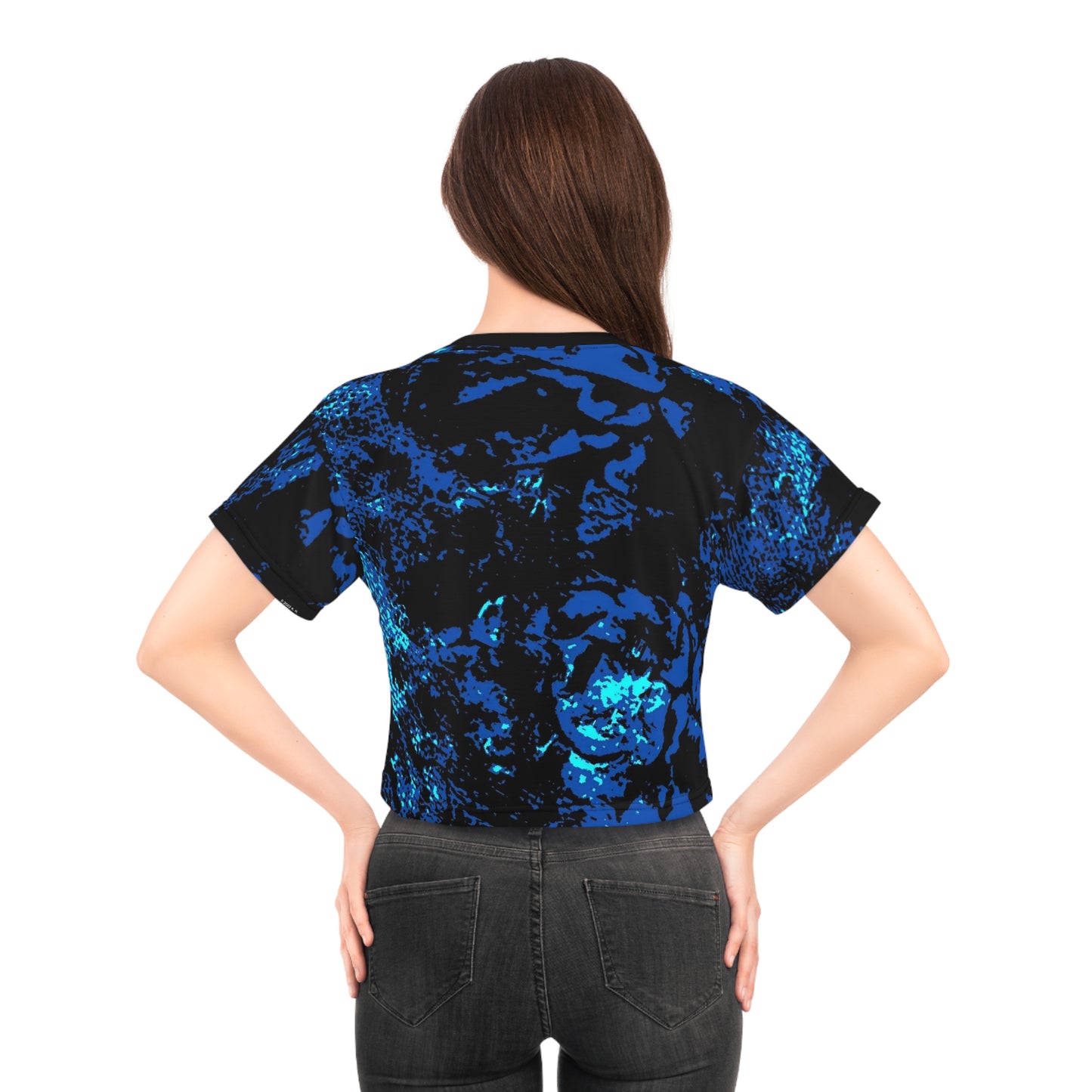 "Mystic Cube" (Cosmic Fusion - Sapphire) - Crop Tee