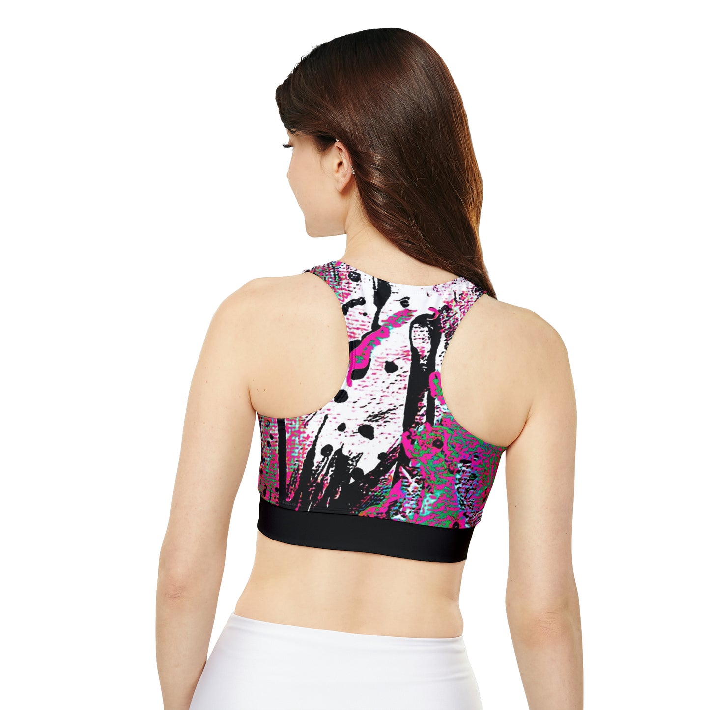 "Dreamy Love" (Cosmic Fusion - Magenta) - Fully Lined, Padded Sports Bra