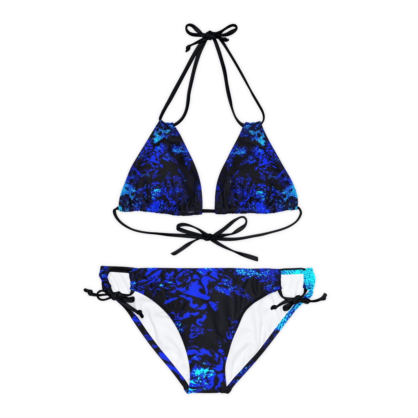 "Mystic Cube" (Cosmic Fusion - Sapphire) - Strappy Bikini Set