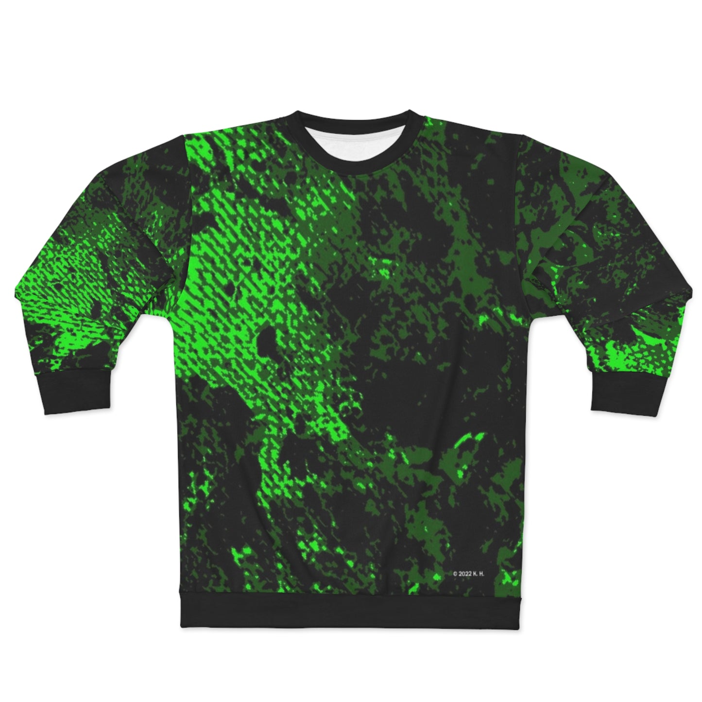 "Mystic Cube" (Cosmic Fusion - Emerald Green) - Unisex Sweatshirt