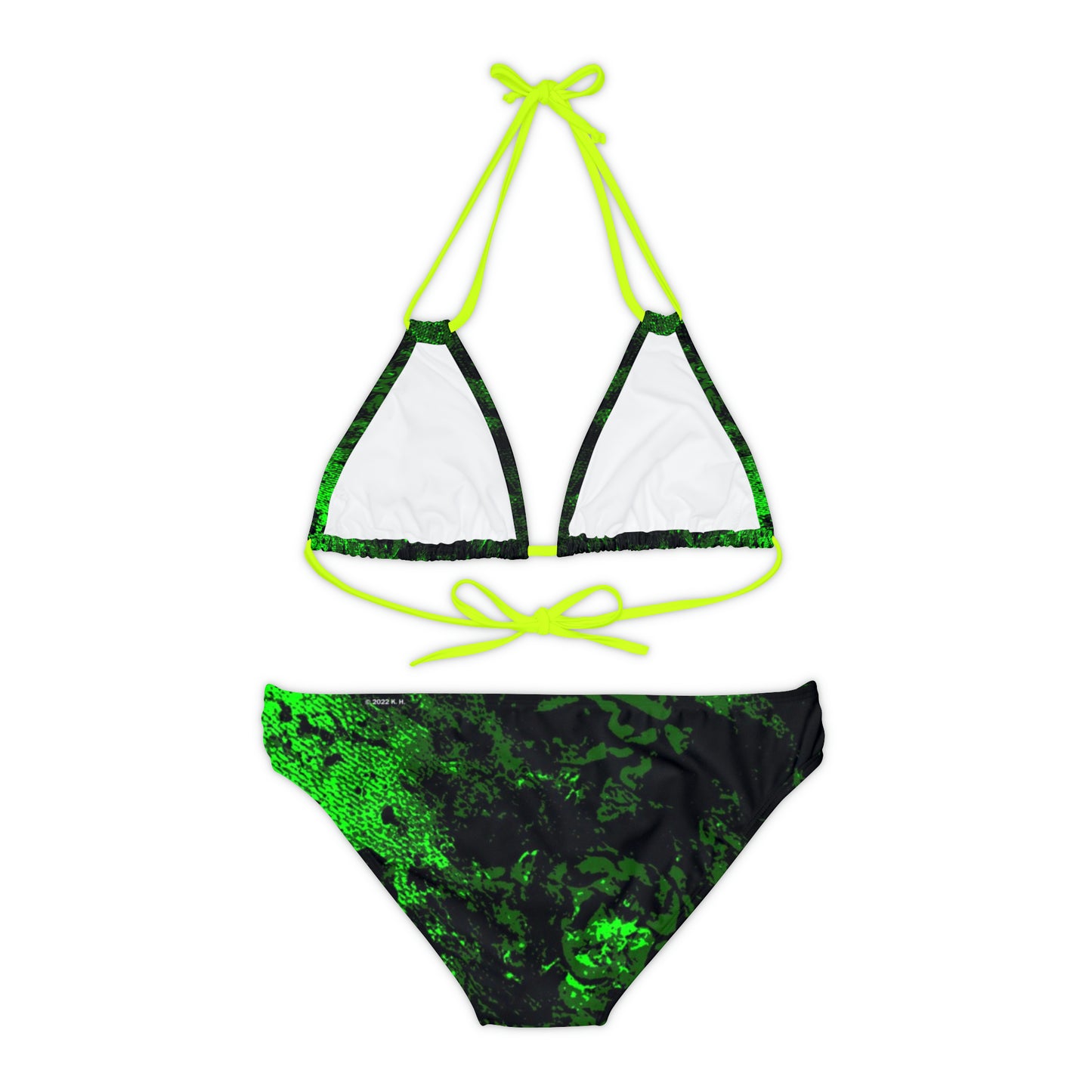 "Mystic Cube" (Cosmic Fusion - Emerald) - Strappy Bikini Set