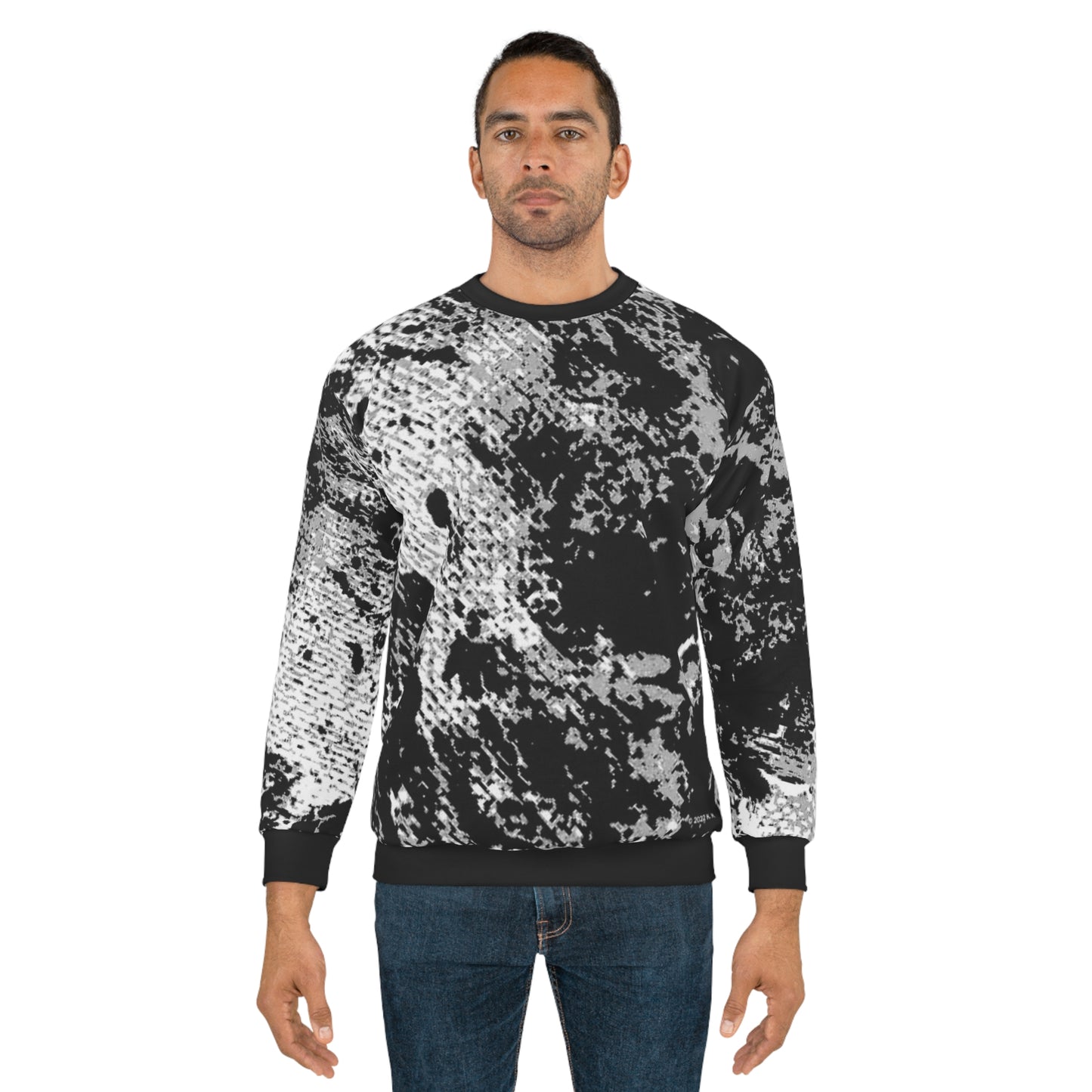 "Mystic Cube" (Cosmic Fusion - Medium Charcoal) - Unisex Sweatshirt
