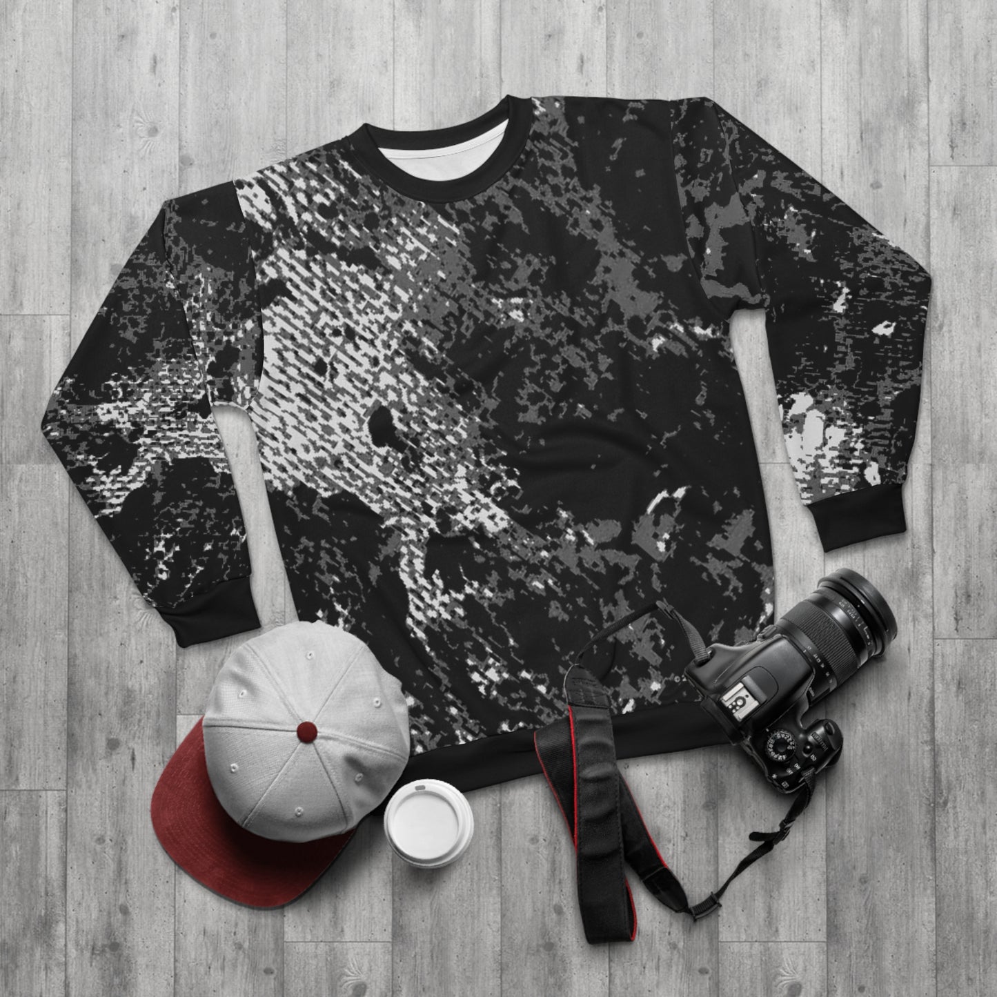 "Mystic Cube" (Cosmic Fusion - Dark Charcoal) - Unisex Sweatshirt