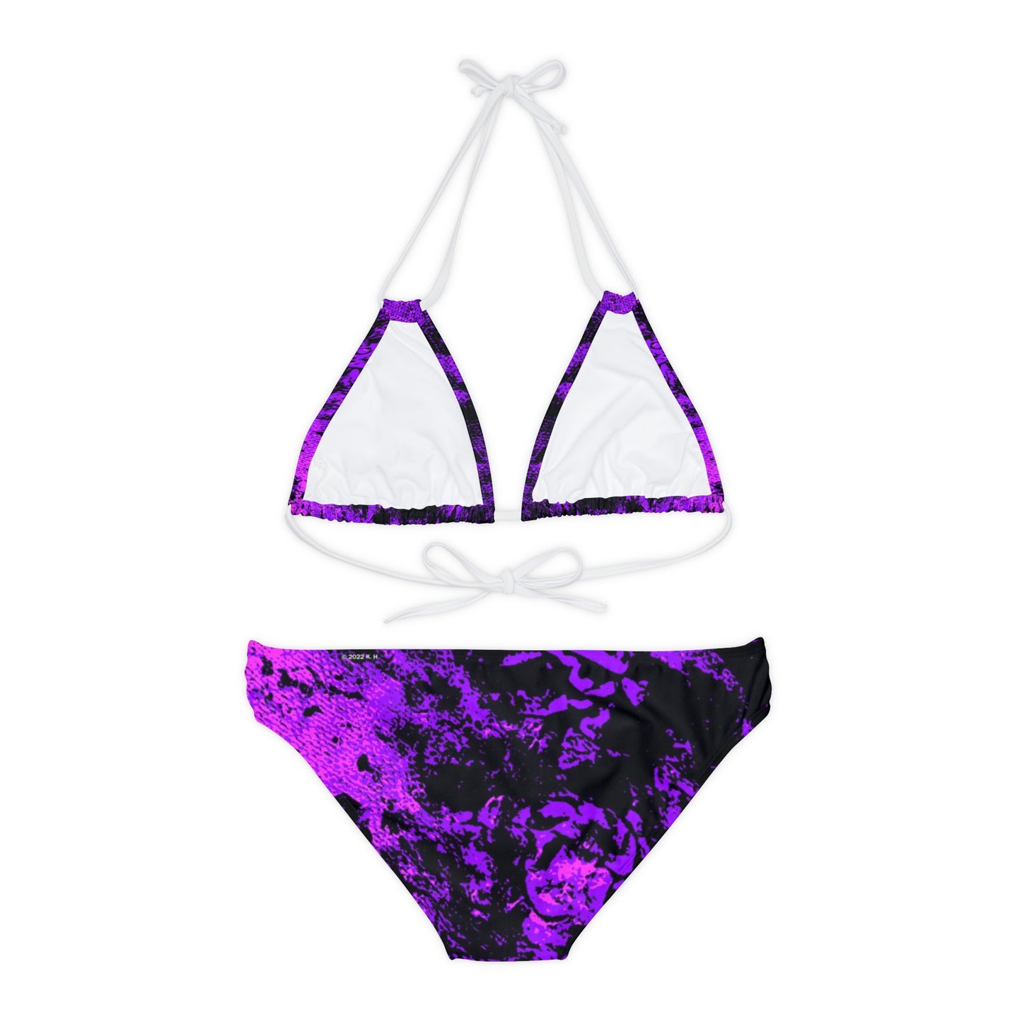 "Mystic Cube" (Cosmic Fusion - Violet) - Strappy Bikini Set