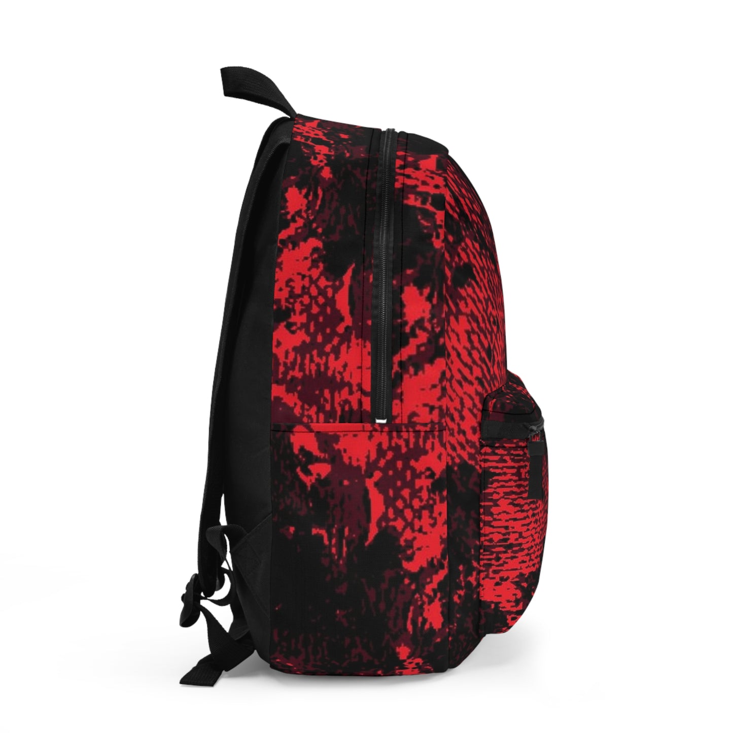 "Mystic Cube" (Cosmic Fusion): Backpacks Collection - Dark Maroon/Neon Red