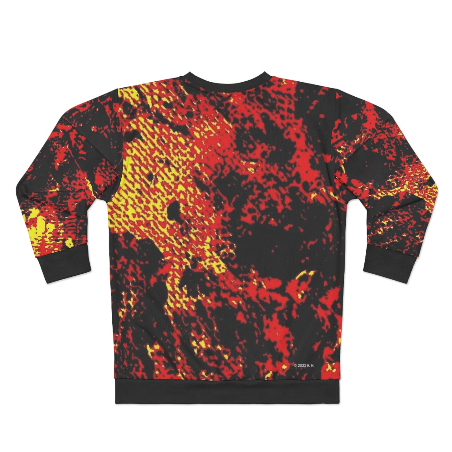"Mystic Cube" (Cosmic Fusion - Persimmon) - Unisex Sweatshirt
