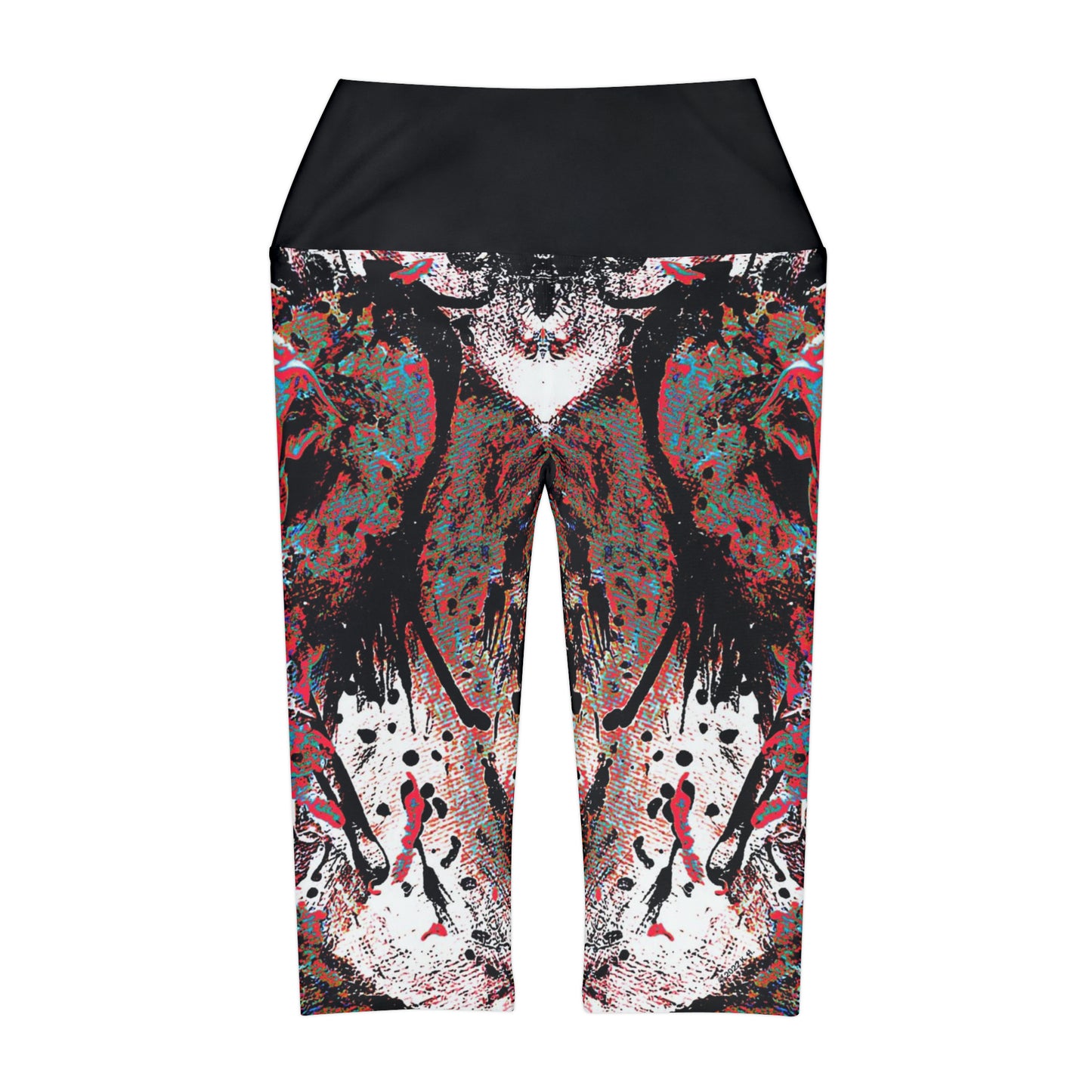 "Dreamy Love" (Cosmic Fusion - Persimmon) - Yoga Capri Leggings