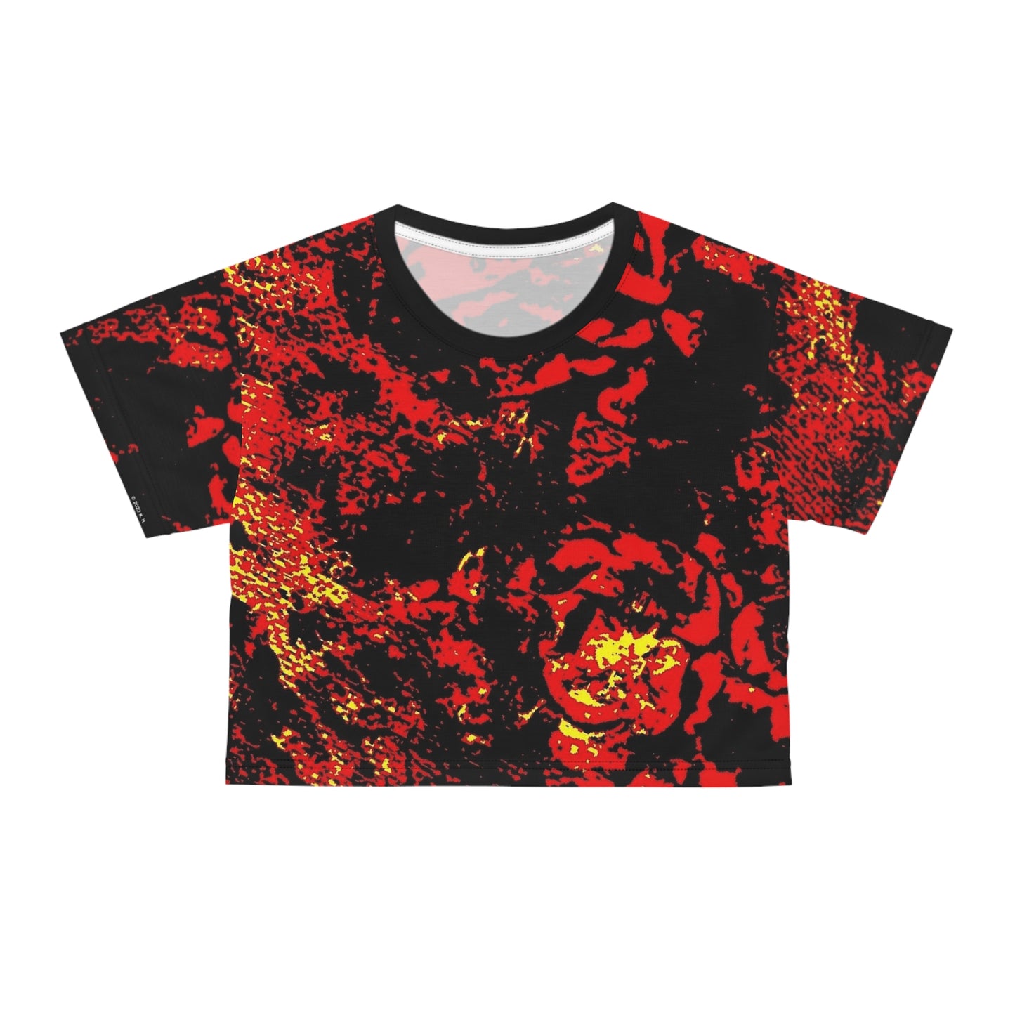"Mystic Cube" (Cosmic Fusion - Persimmon) - Crop Tee