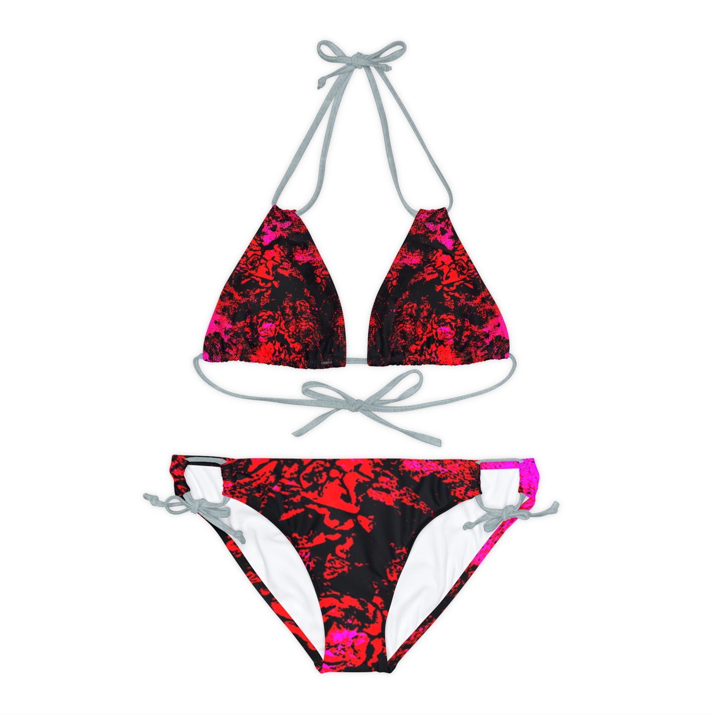 "Mystic Cube" (Cosmic Fusion - Scarlet) - Strappy Bikini Set