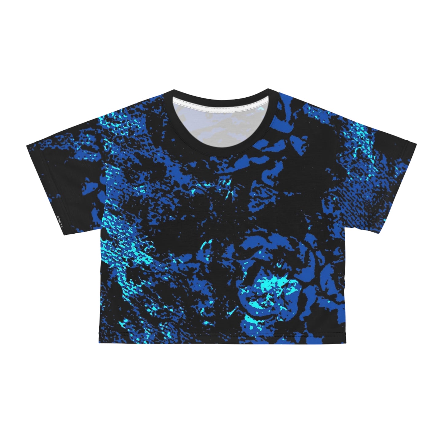 "Mystic Cube" (Cosmic Fusion - Sapphire) - Crop Tee
