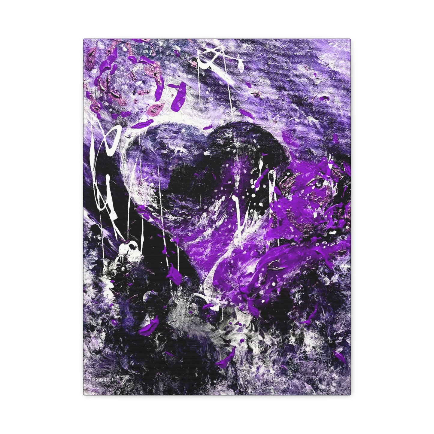 "Dreamy Love" (Violet/Lavender) - Canvas Gallery Wraps
