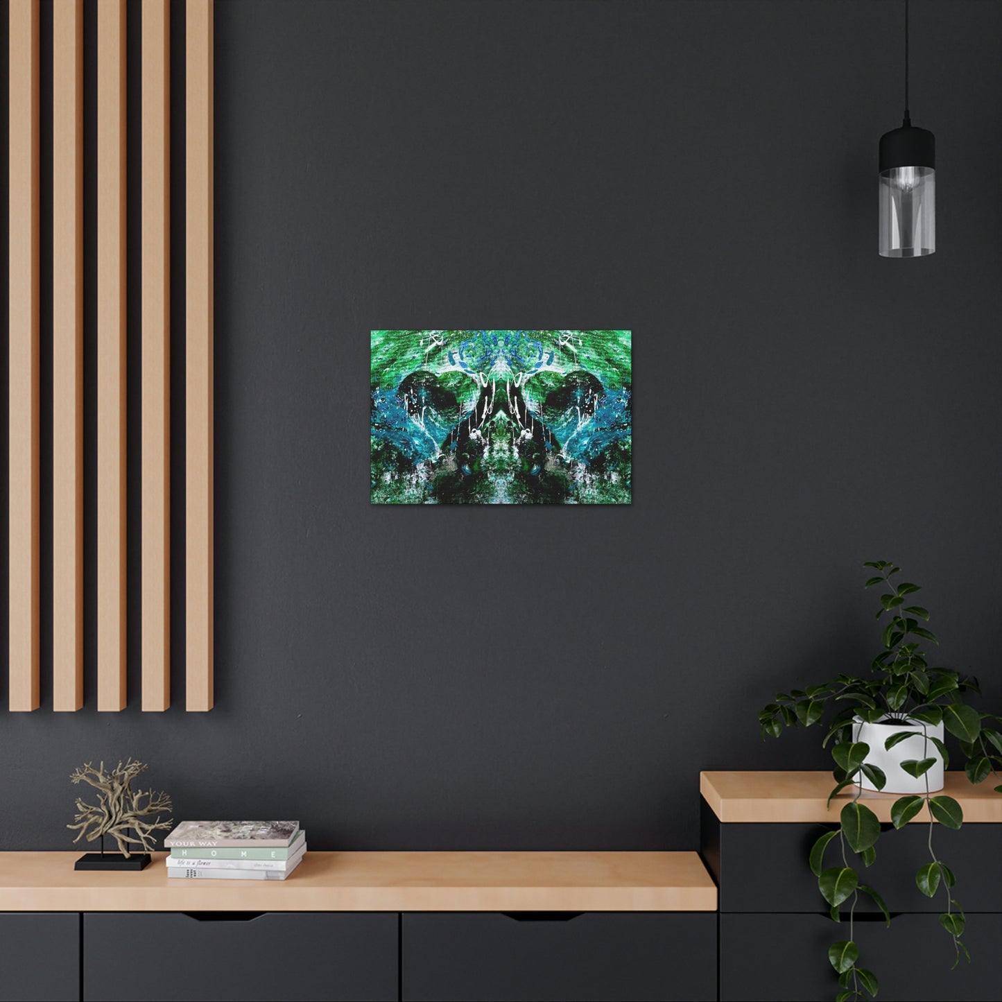 "Dreamy Love" (Forest Green/Teal II) - Canvas Gallery Wraps