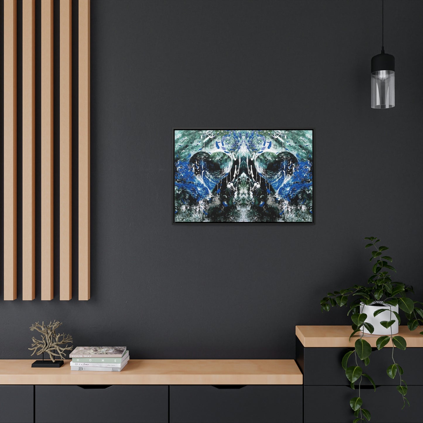 "Dreamy Love" (Sapphire II) - Gallery Canvas Wraps, Horizontal Frame