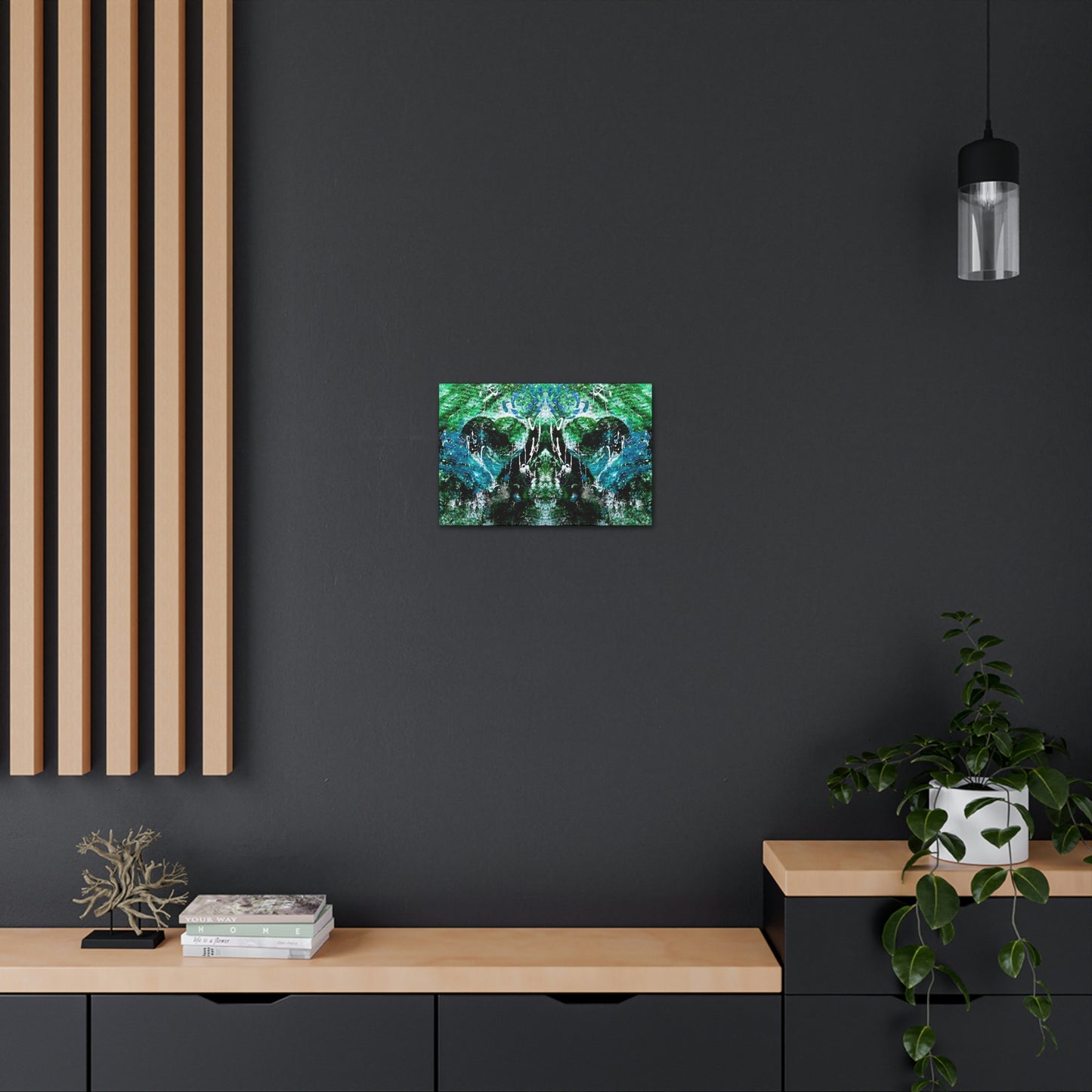 "Dreamy Love" (Forest Green/Teal II) - Canvas Gallery Wraps