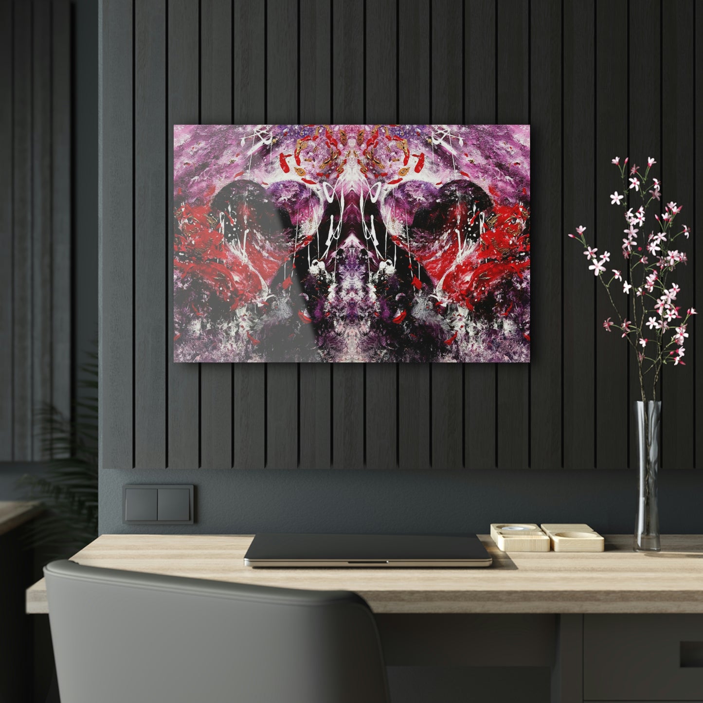 "Dreamy Love" (Scarlet/Plum II) - Acrylic Prints