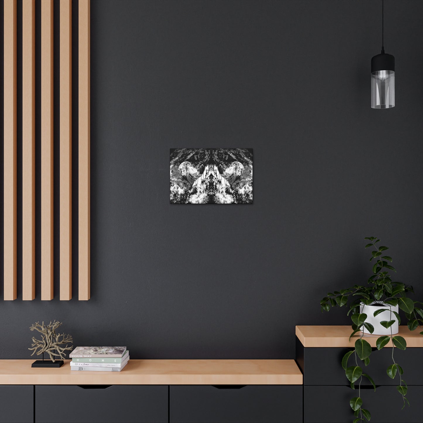 "Dreamy Love" (Cosmic Fusion - White/Black/Gray II) - Canvas Gallery Wraps
