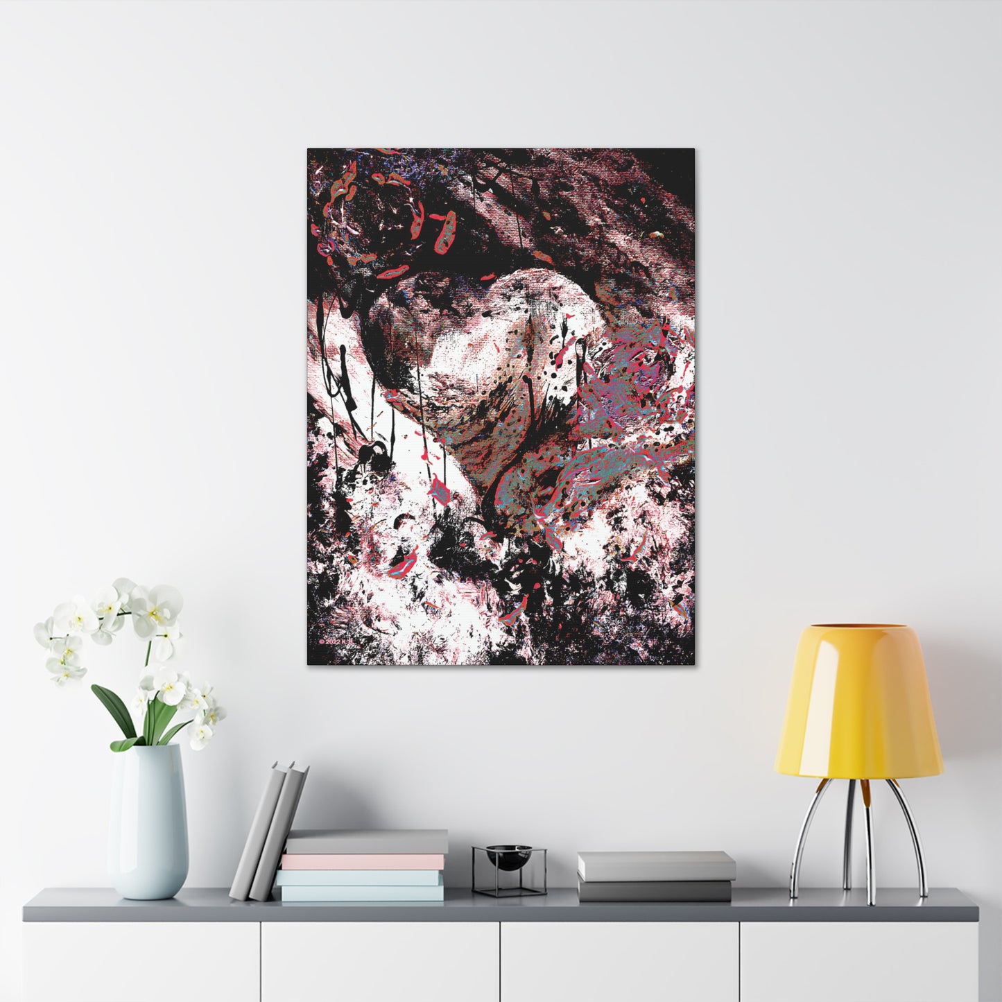 "Dreamy Love" (Cosmic Fusion - Persimmon) - Canvas Gallery Wraps