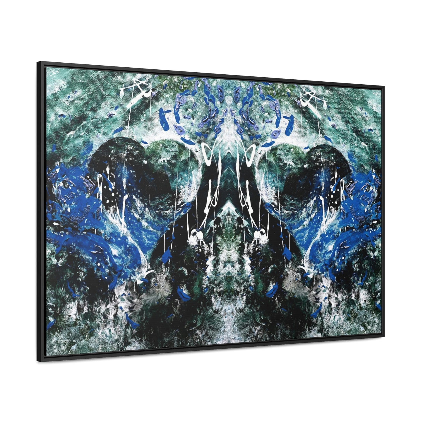 "Dreamy Love" (Sapphire II) - Gallery Canvas Wraps, Horizontal Frame