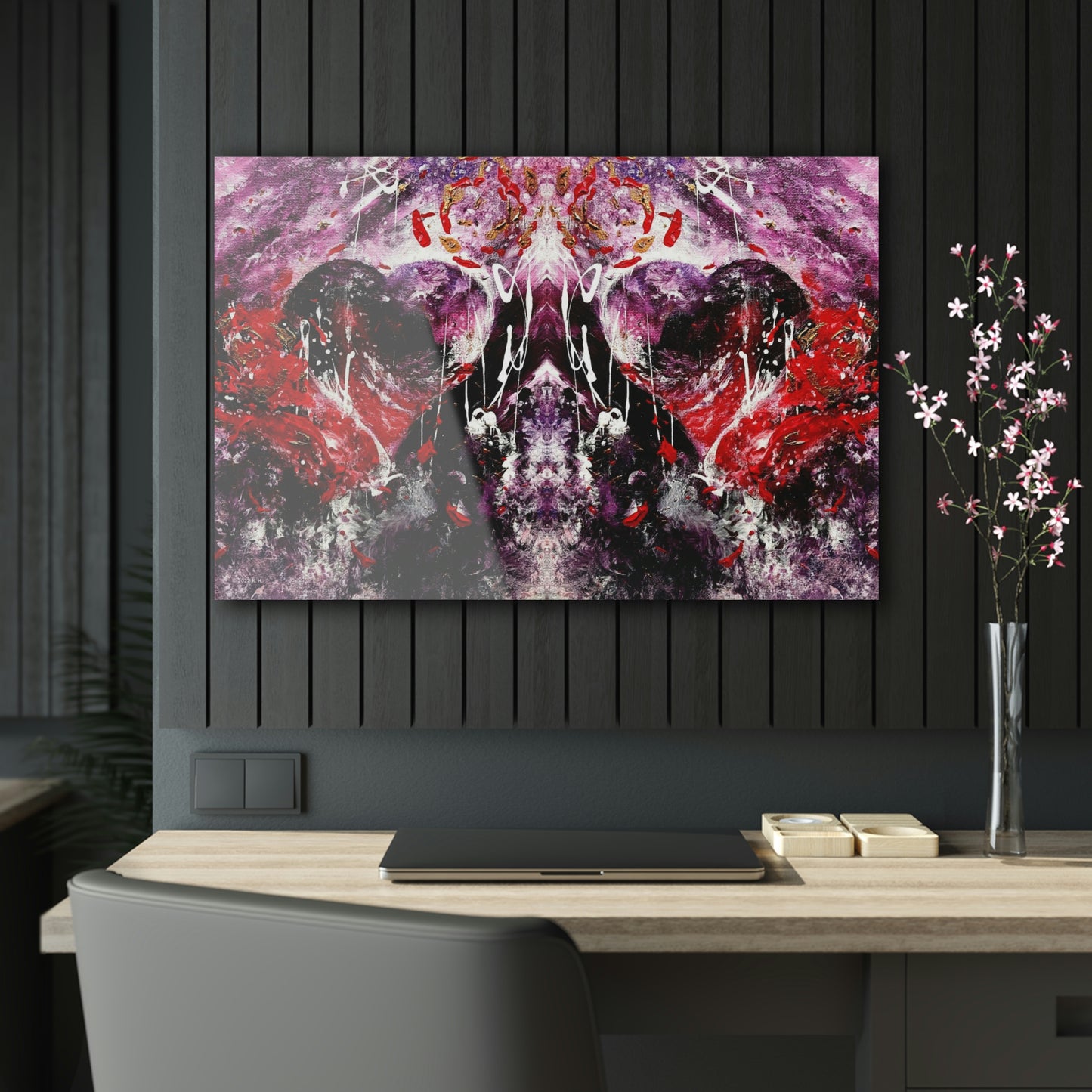 "Dreamy Love" (Scarlet/Plum II) - Acrylic Prints