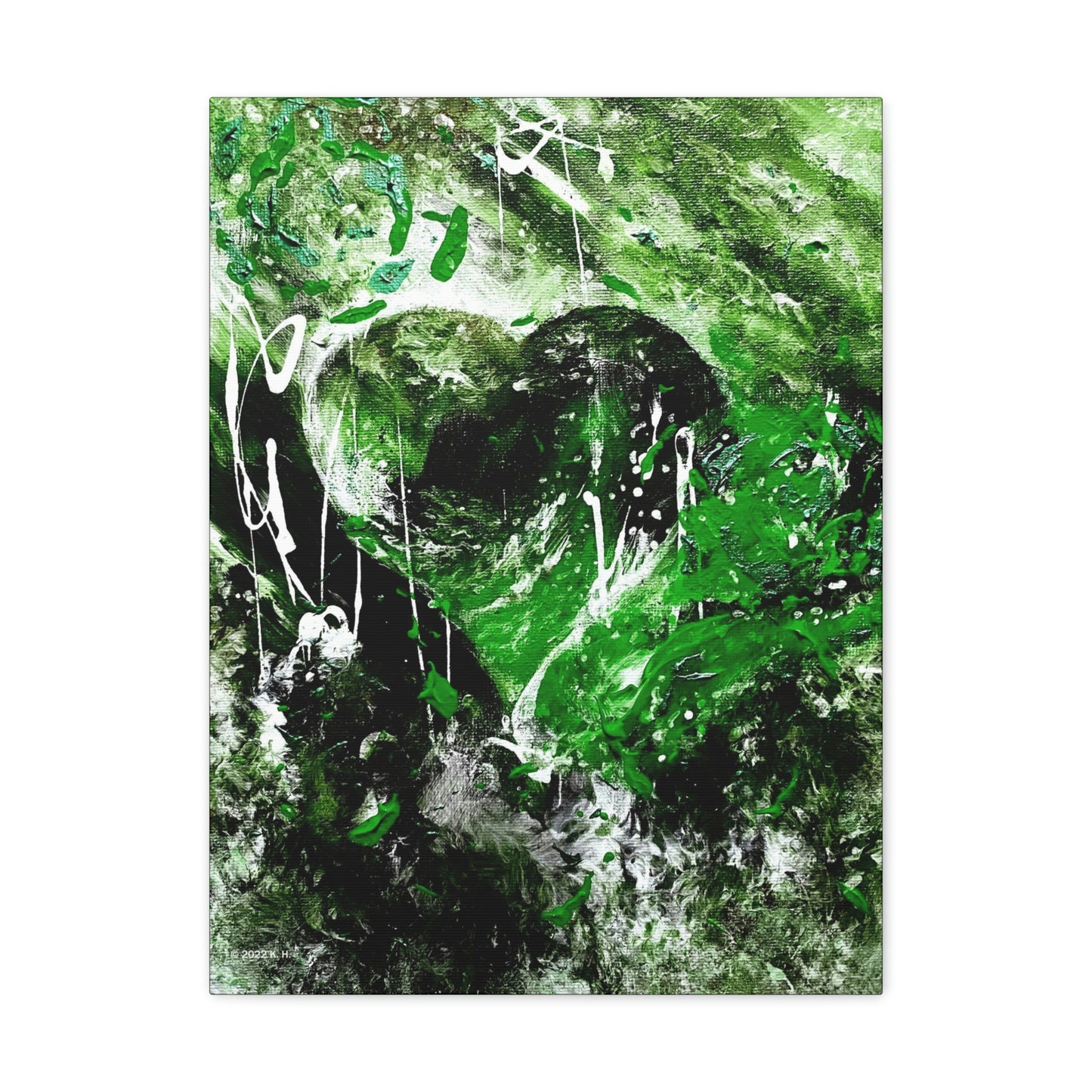 "Dreamy Love" (Shamrock Green) - Canvas Gallery Wraps