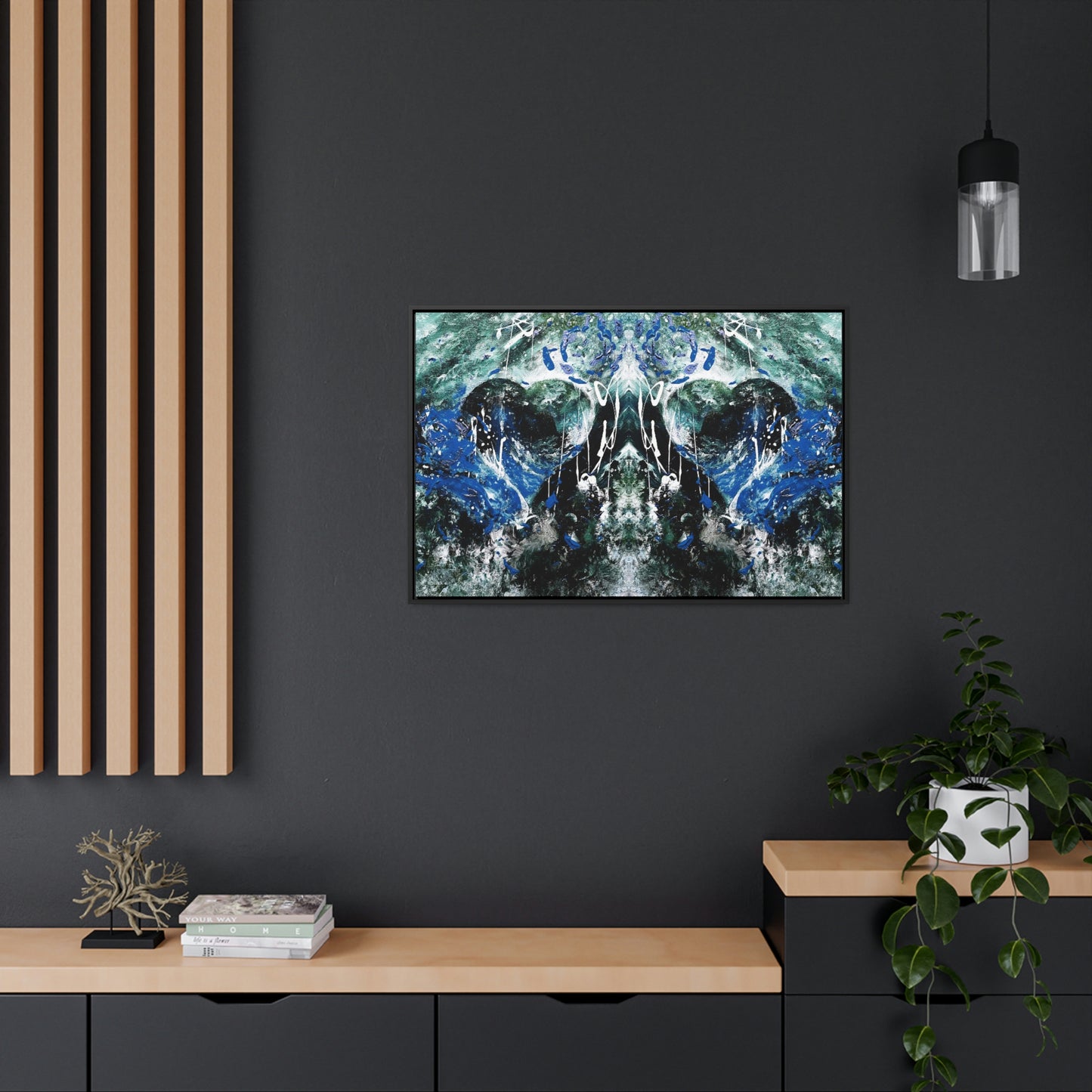 "Dreamy Love" (Sapphire II) - Gallery Canvas Wraps, Horizontal Frame