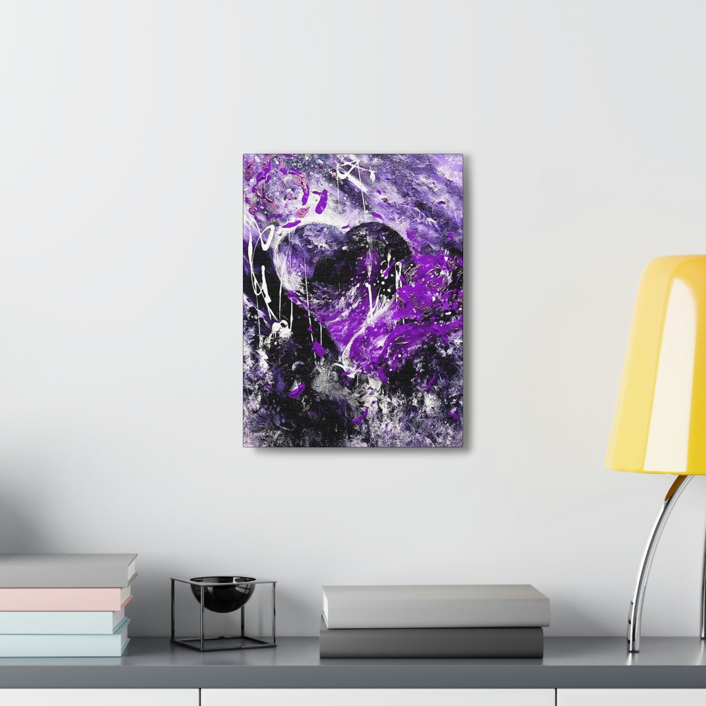 "Dreamy Love" (Violet/Lavender) - Canvas Gallery Wraps