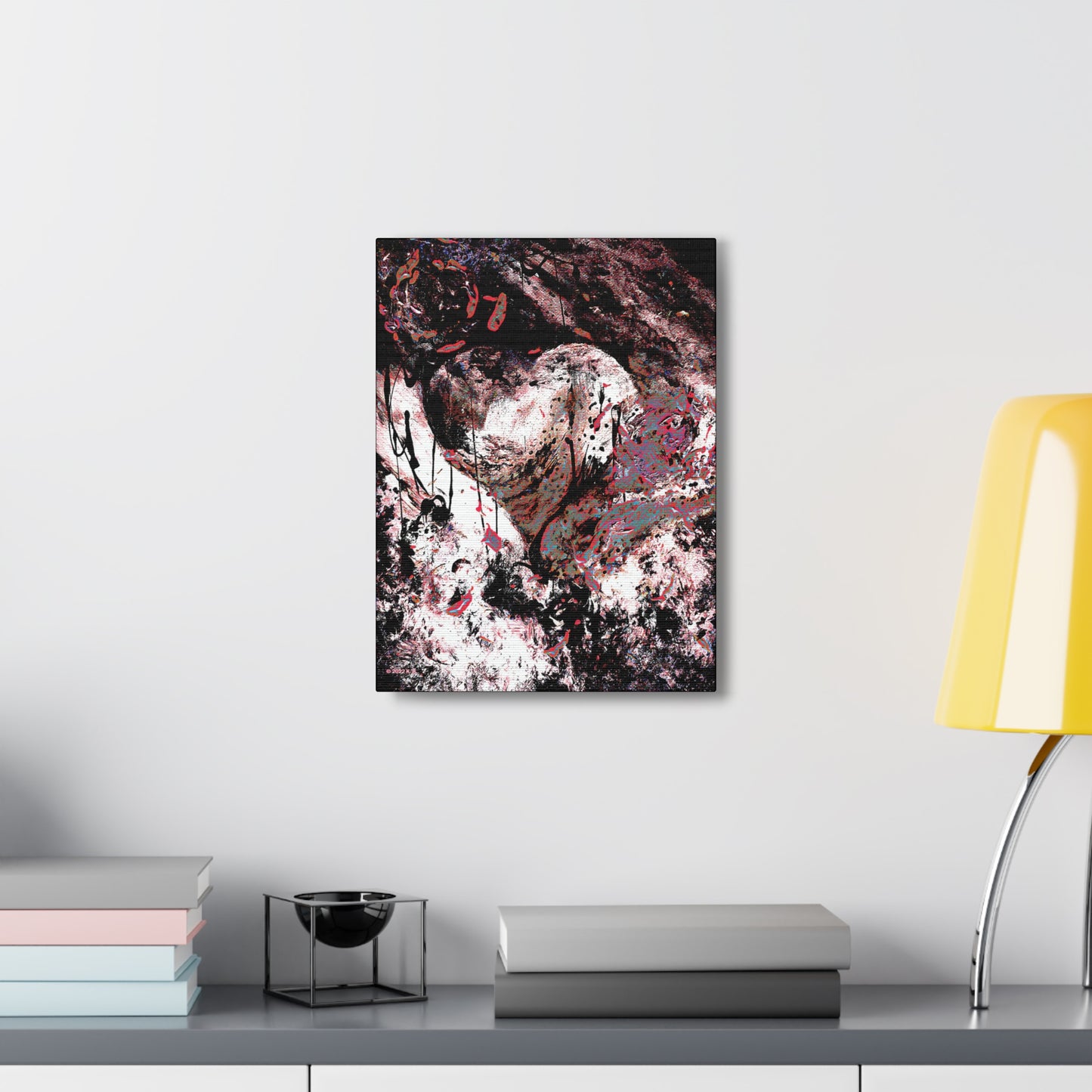 "Dreamy Love" (Cosmic Fusion - Persimmon) - Canvas Gallery Wraps
