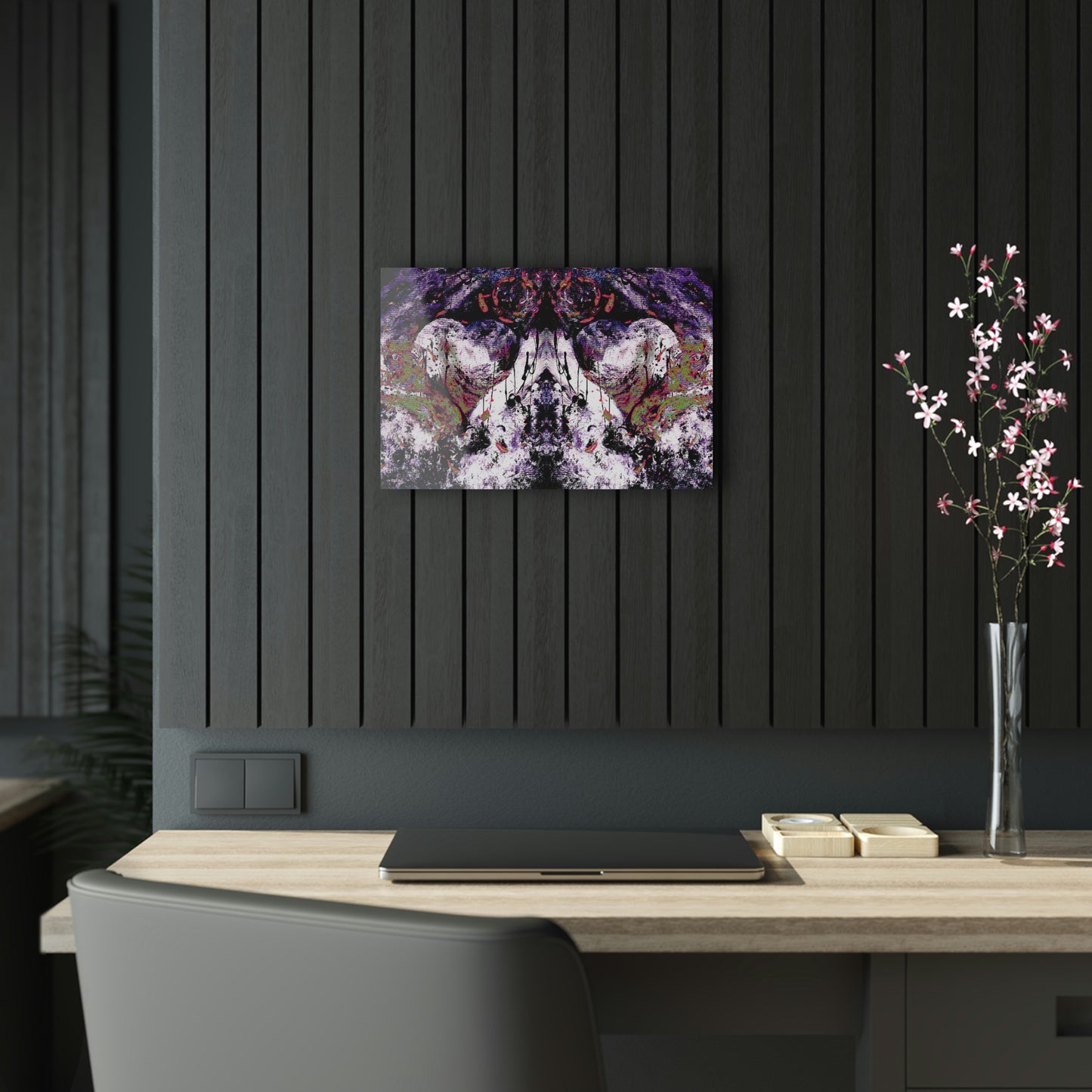 "Dreamy Love" (Cosmic Fusion - White/Black/Purple II) - Acrylic Prints