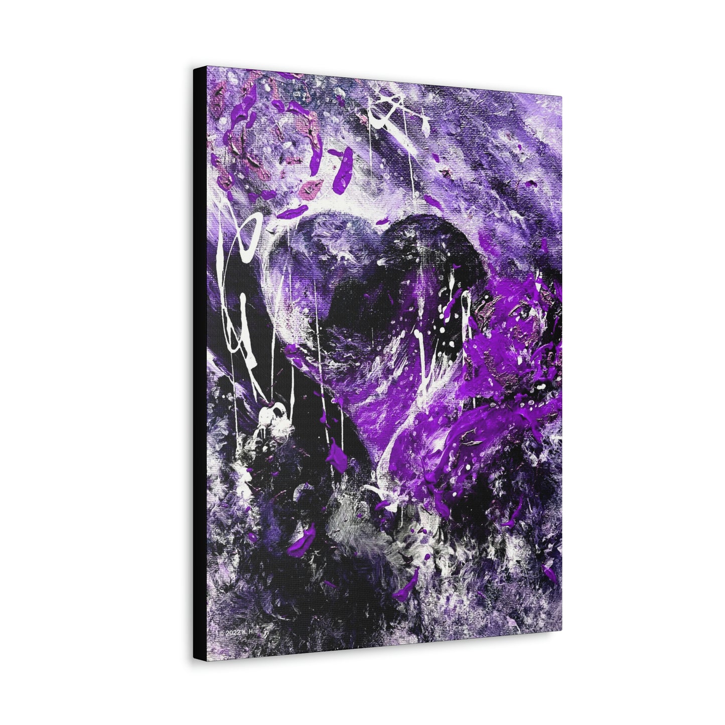 "Dreamy Love" (Violet/Lavender) - Canvas Gallery Wraps