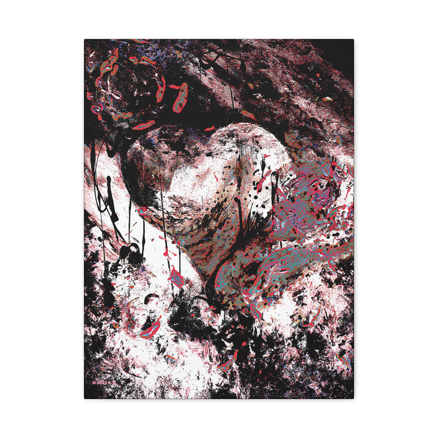 "Dreamy Love" (Cosmic Fusion - Persimmon) - Canvas Gallery Wraps