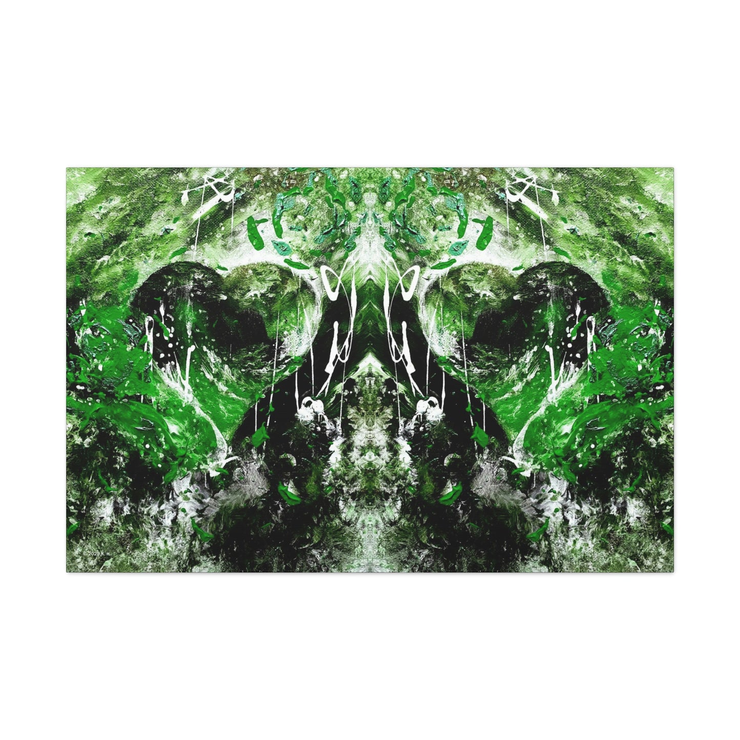 "Dreamy Love" (Shamrock Green II) - Canvas Gallery Wraps