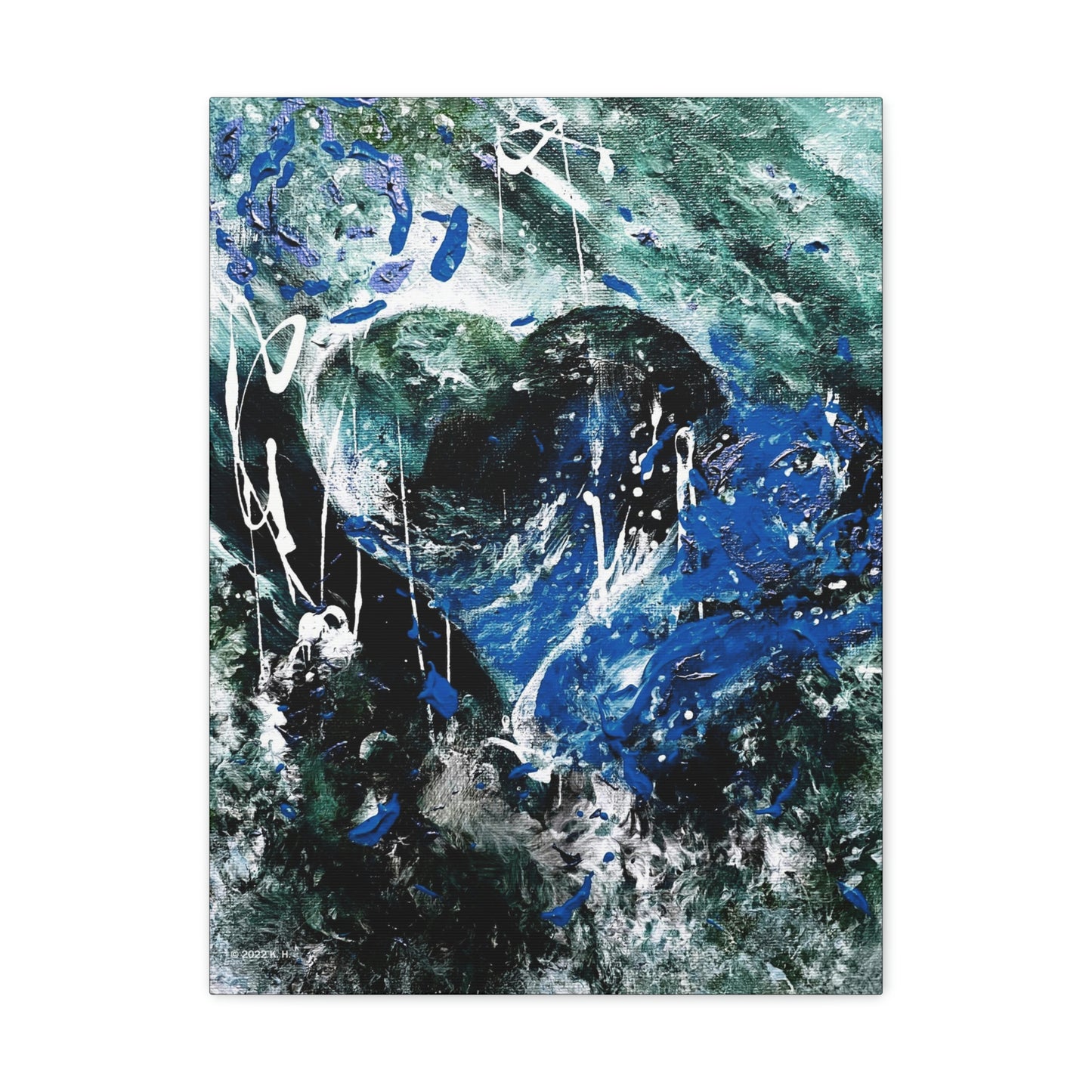 "Dreamy Love" (Sapphire) - Canvas Gallery Wraps