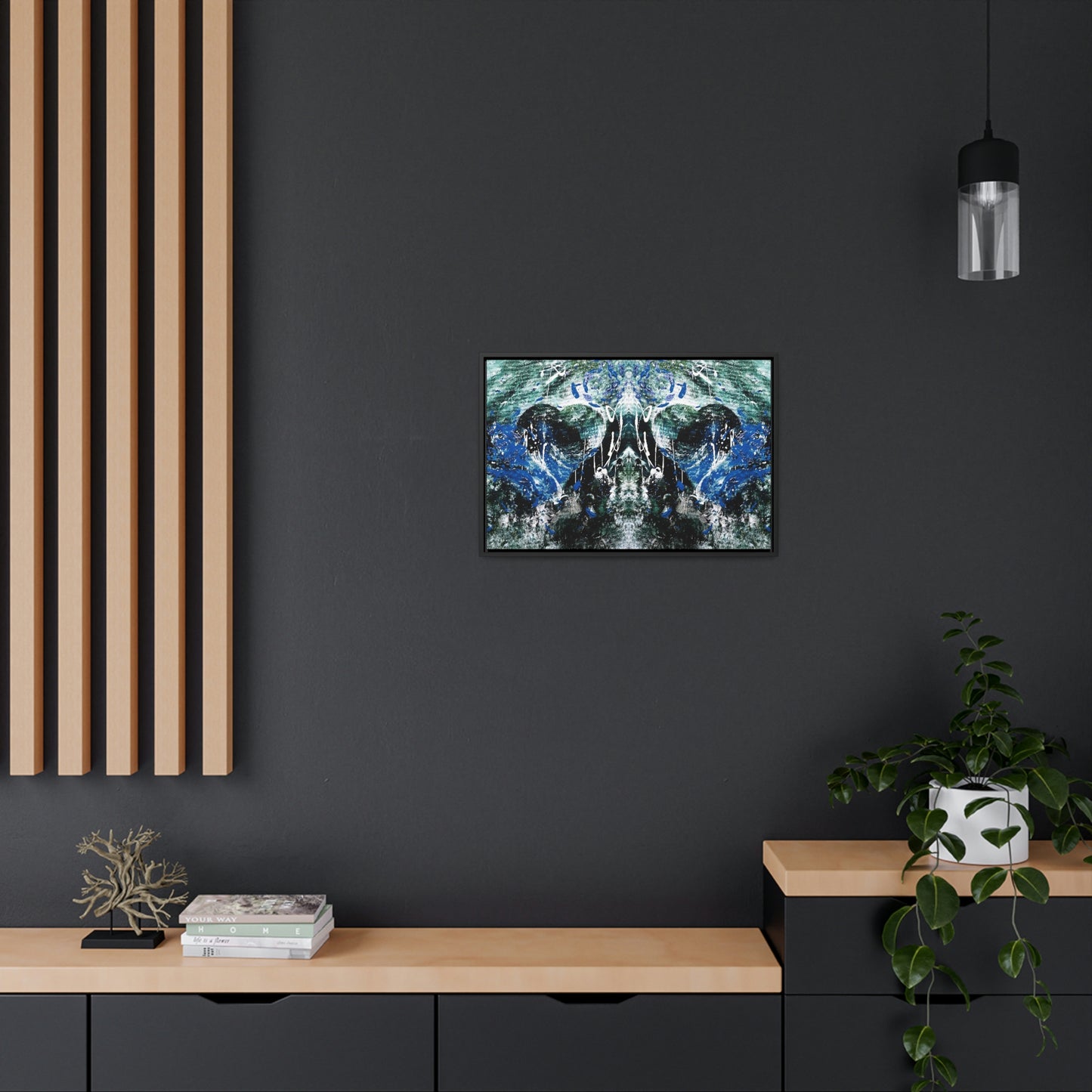 "Dreamy Love" (Sapphire II) - Gallery Canvas Wraps, Horizontal Frame